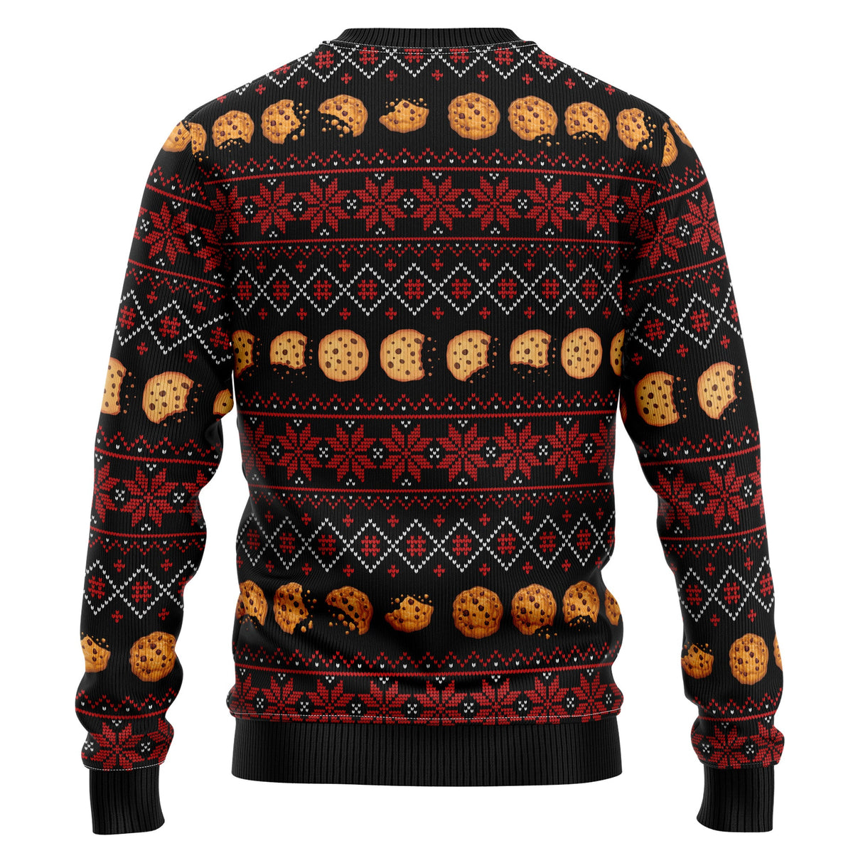 Just Here For The Cookies Christmas Sweater - Funny Ugly Christmas Sweater for Men Women, Unisex Holiday Party Gift