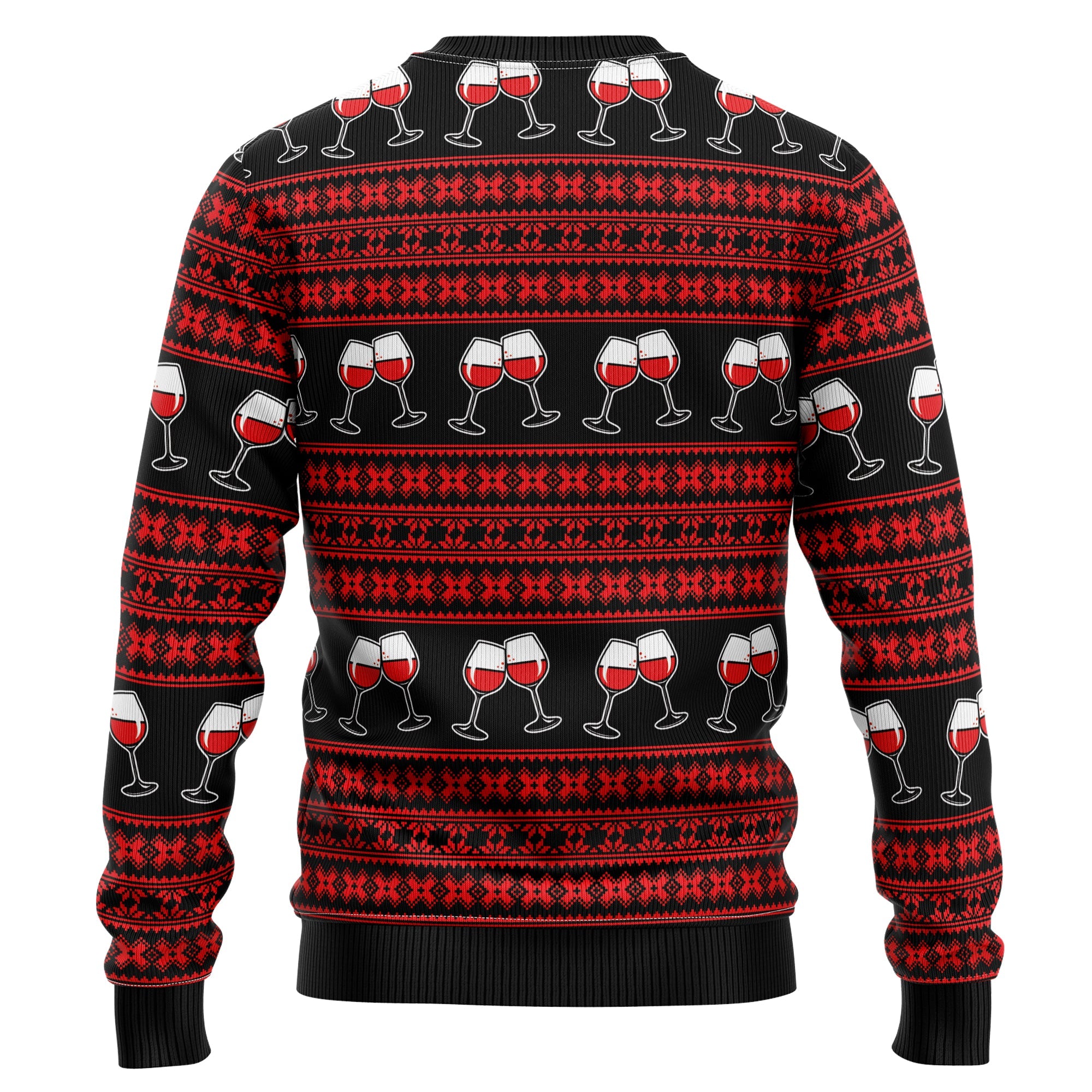 Wine Lover Ugly Christmas Sweater - Red Wine Mama - Unisex Holiday Party Pullover, Funny Christmas Gift for Men Women