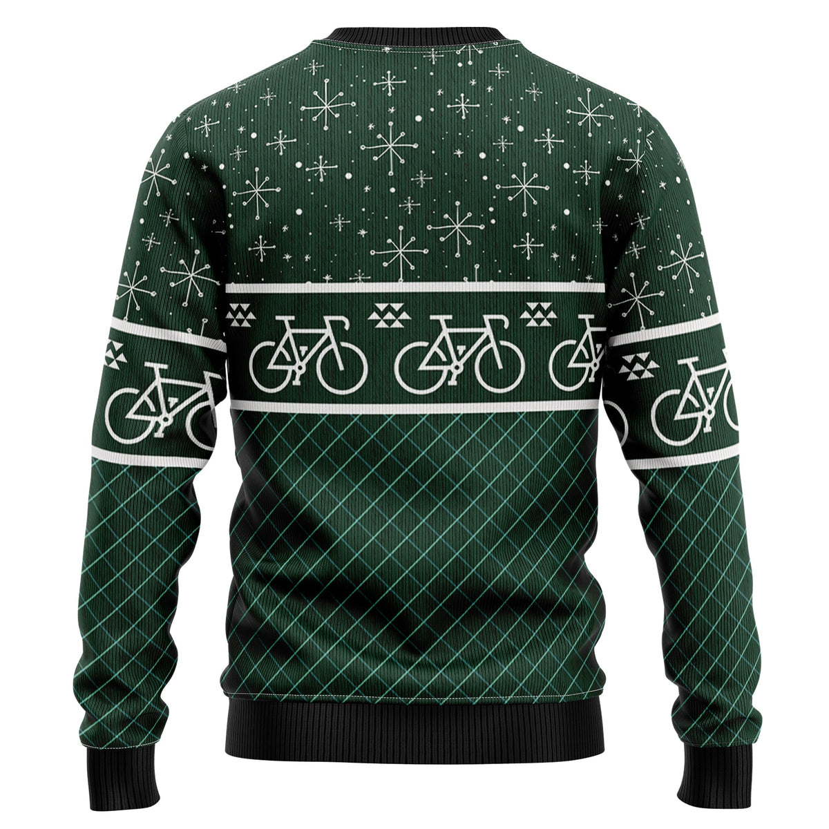 Santa Cycling Ugly Christmas Sweater, Cycling Christmas Sweater, Bicycle Lover Holiday Gift for Men and Women