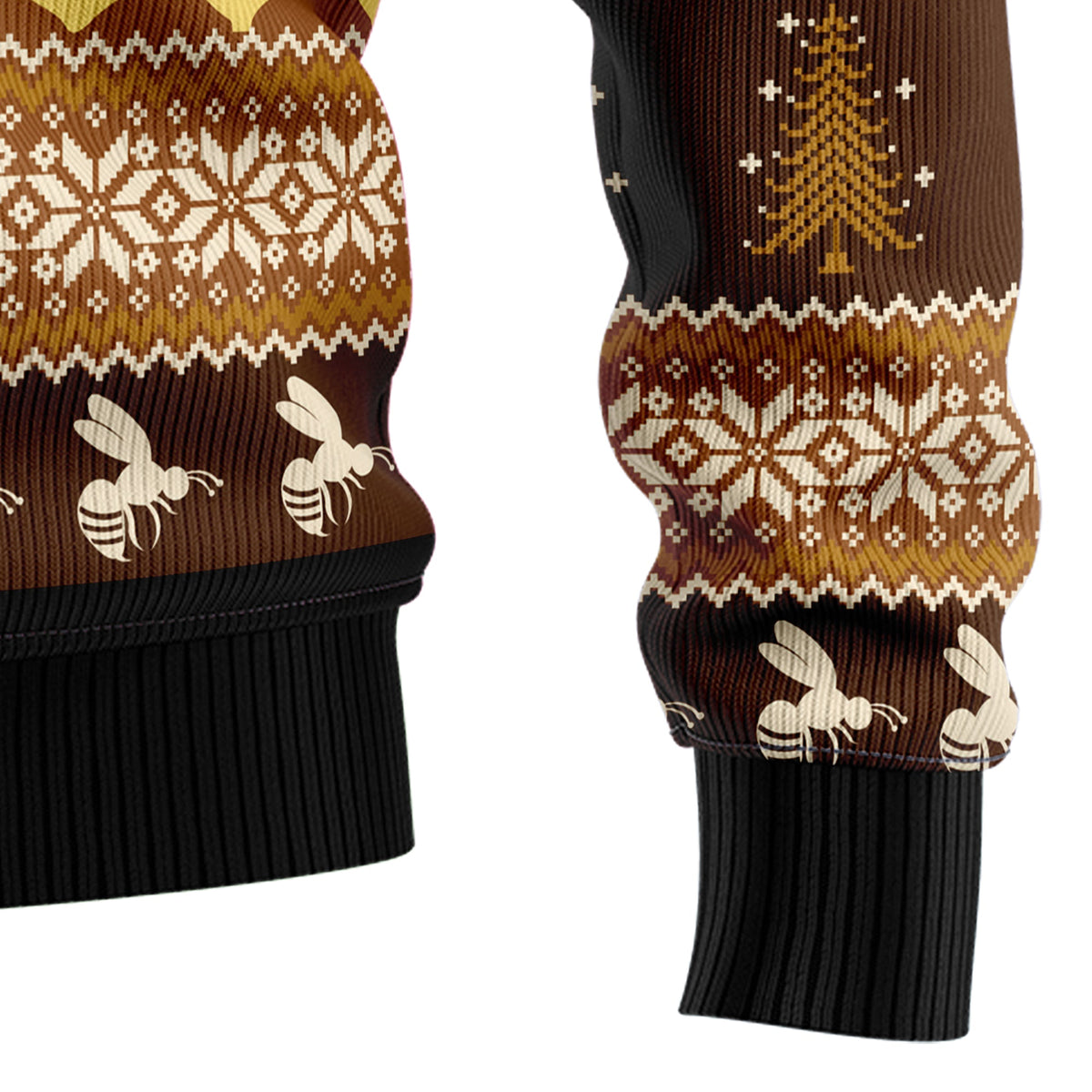 Bee Merry Christmas Sweater - Funny Ugly Christmas Sweater for Men and Women, Unisex Holiday Party Outfit