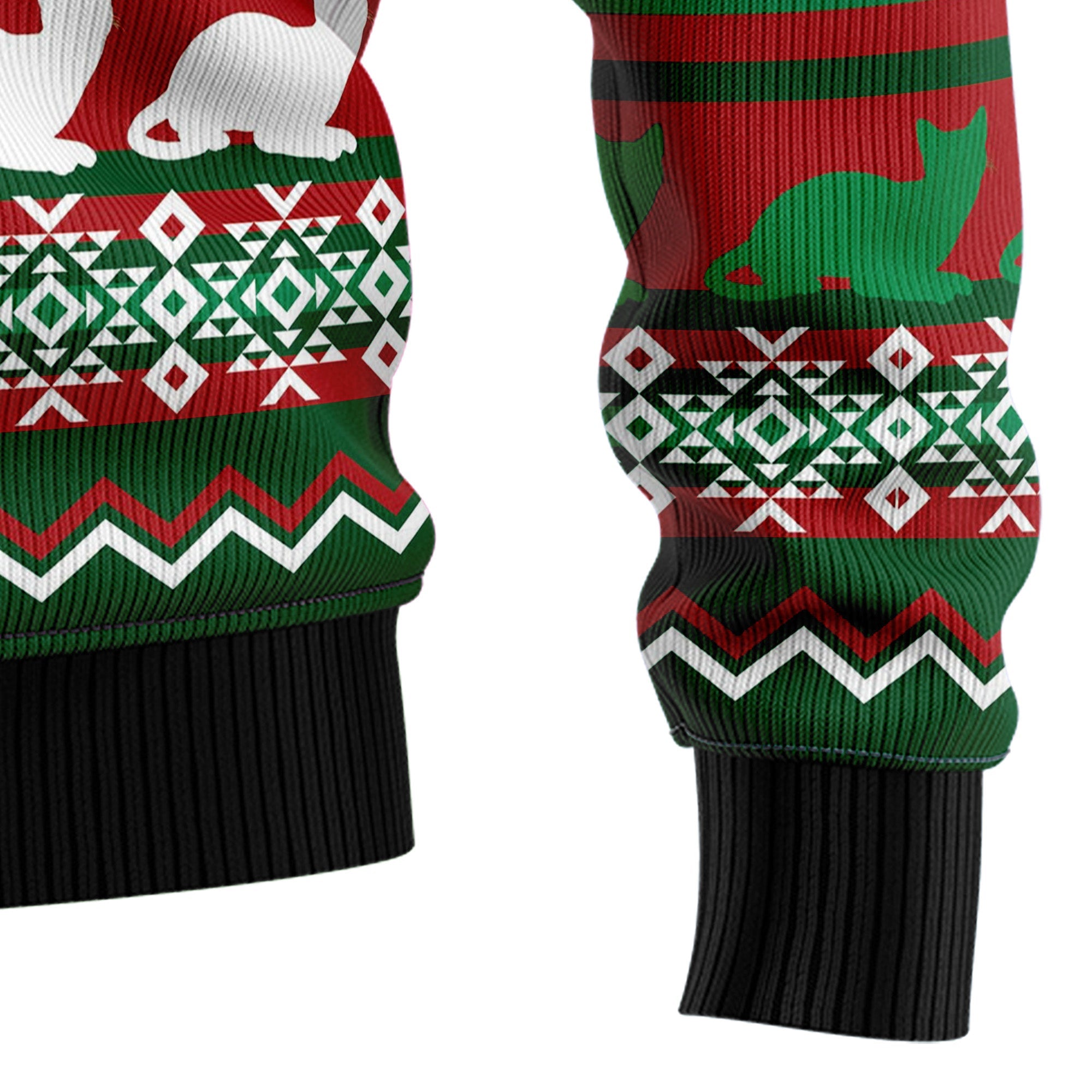 Black Cat What Christmas Ugly Christmas Sweater - Unisex Holiday Party Pullover, Funny Christmas Gift for Men Women