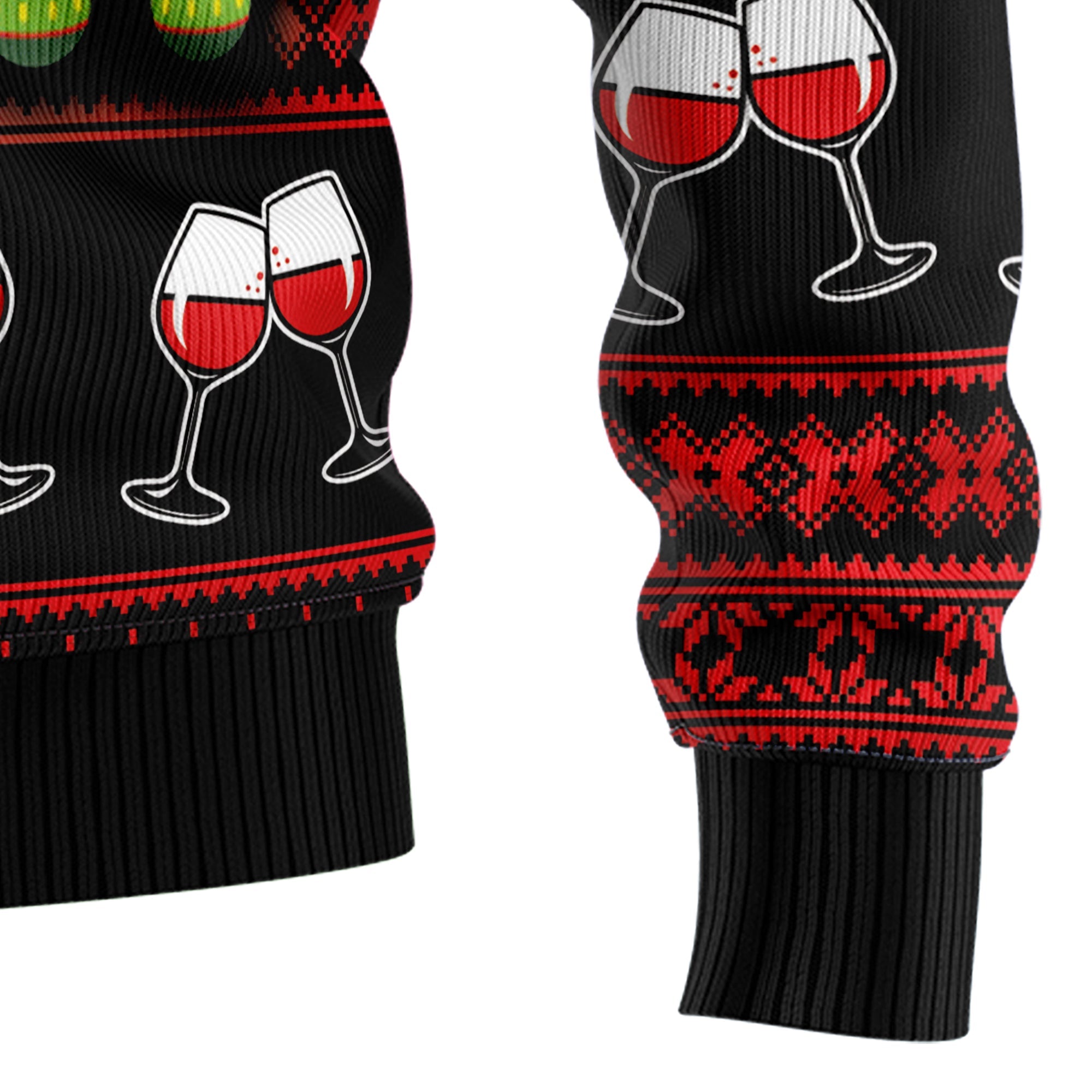 Wine Lover Ugly Christmas Sweater - Red Wine Mama - Unisex Holiday Party Pullover, Funny Christmas Gift for Men Women