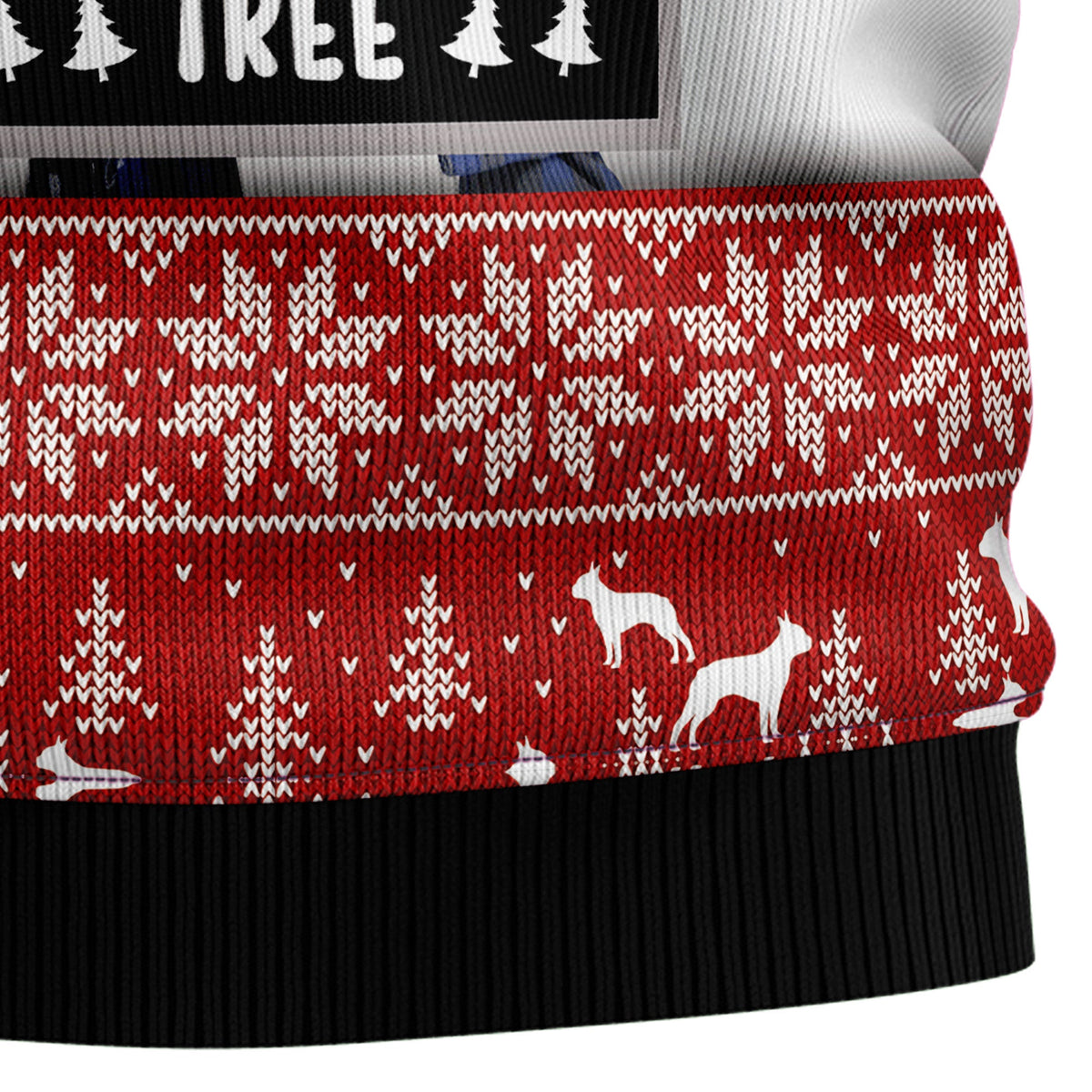 Boston Terrier Christmas Sweater - Funny Ugly Christmas Sweater for Men and Women, Unisex Holiday Party Outfit