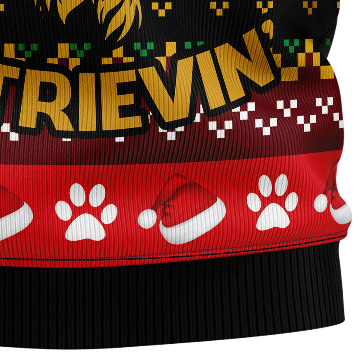Golden Retriever Christmas Sweater - Funny Ugly Christmas Sweater for Men and Women, Unisex Holiday Party Outfit