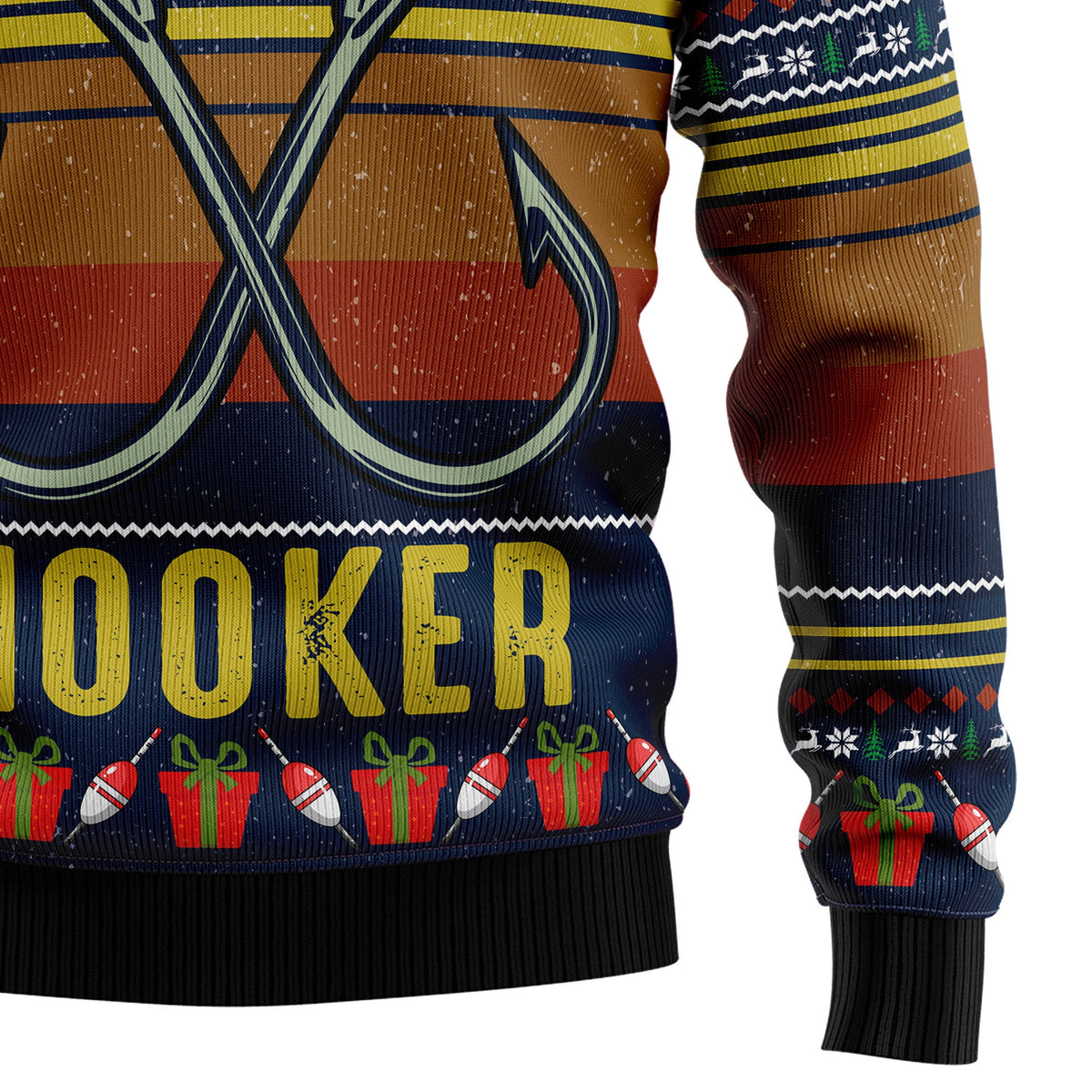 Fishing Part Time Ugly Christmas Sweater, Fishing Christmas Sweater, Angler Holiday Sweater, Gift for Men Women