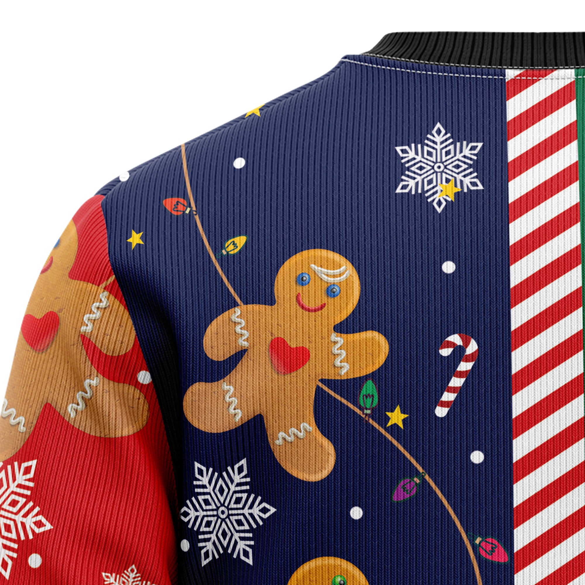 Gingerbread Christmas Cookie Ugly Christmas Sweater for Men Women, Funny Holiday Party Outfit, Festive Xmas Gift