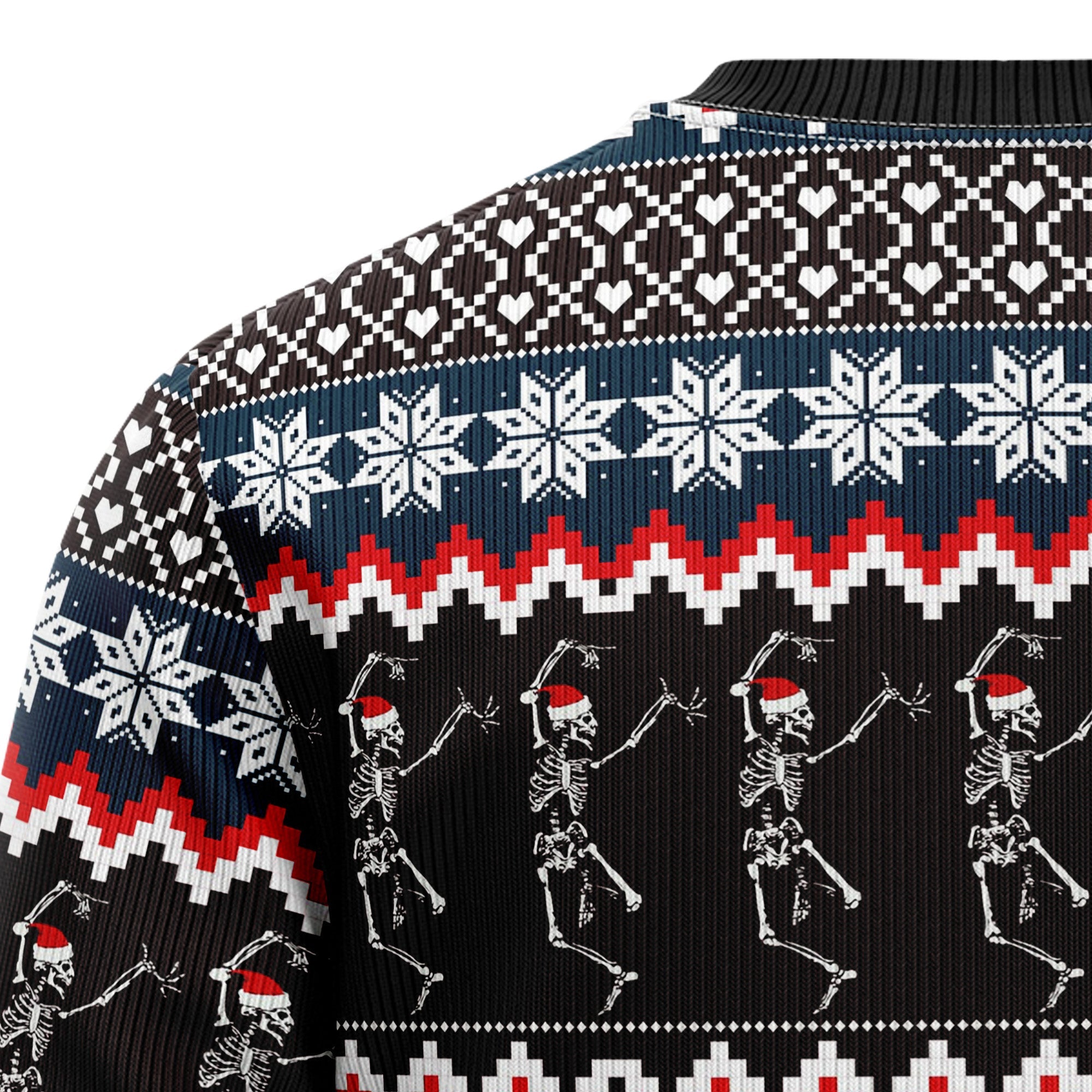 Skeleton Merry Creepmas, Christmas Ugly Christmas Sweater -  Funny Holiday Party Outfit for Men and Women, Xmas Gift 2026