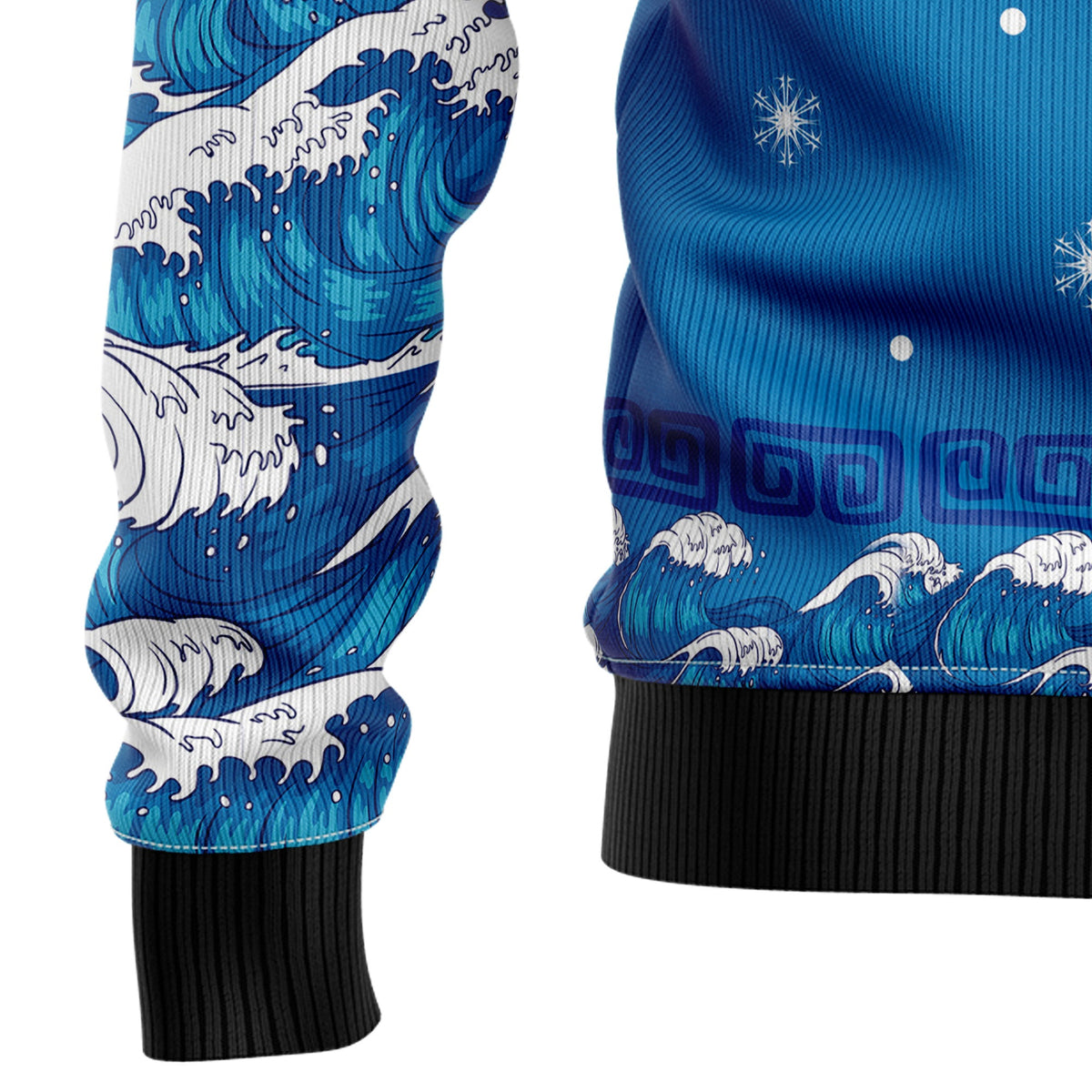 Surfer Swell Christmas Sweater - Funny Ugly Christmas Sweater for Men and Women, Unisex Holiday Party Outfit