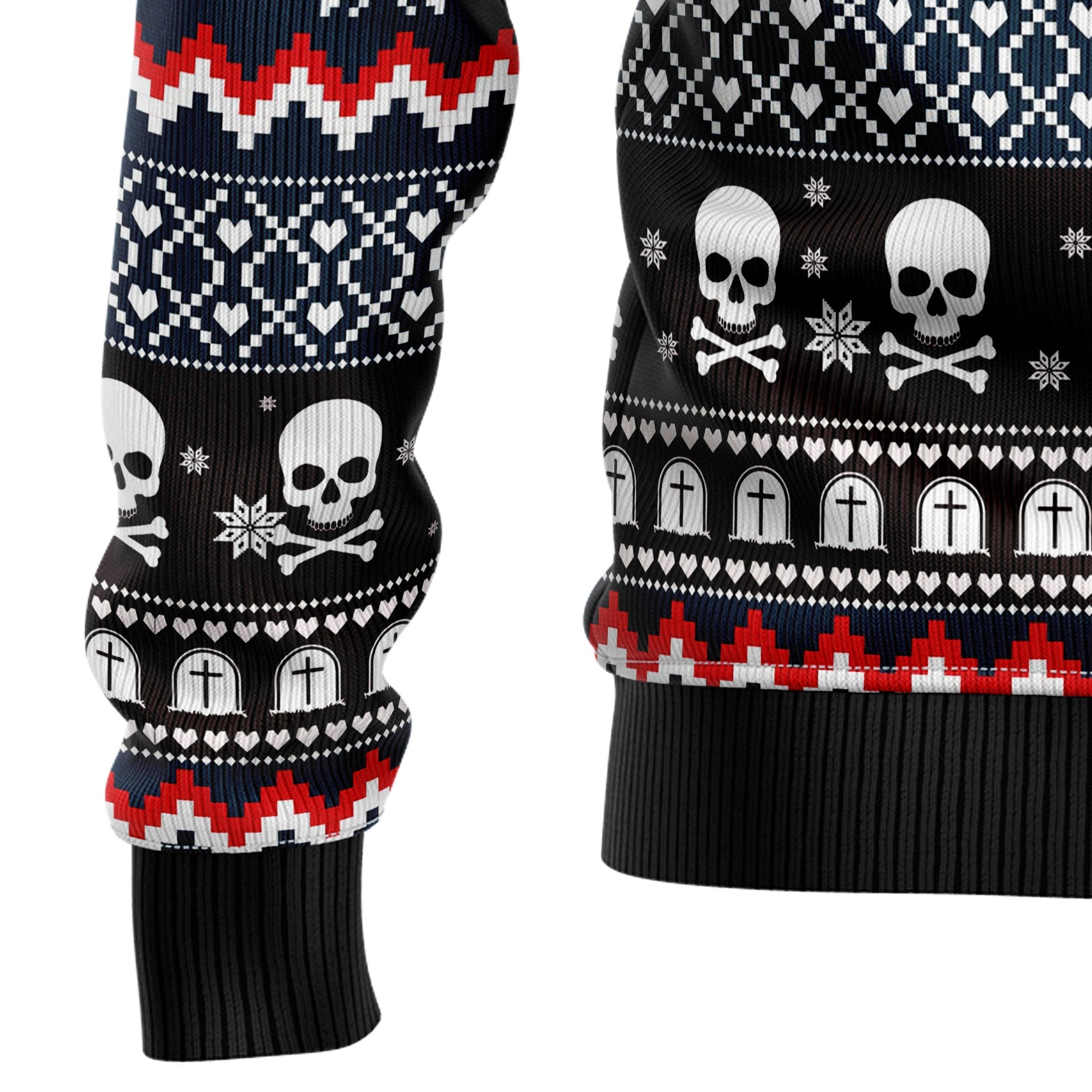 Skeleton Merry Creepmas, Christmas Ugly Christmas Sweater -  Funny Holiday Party Outfit for Men and Women, Xmas Gift 2026