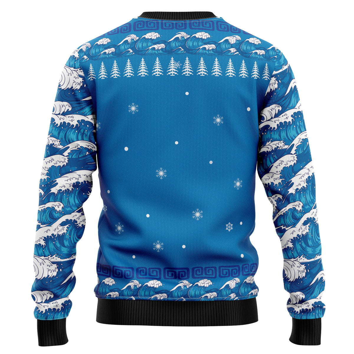Surfer Swell Christmas Sweater - Funny Ugly Christmas Sweater for Men and Women, Unisex Holiday Party Outfit