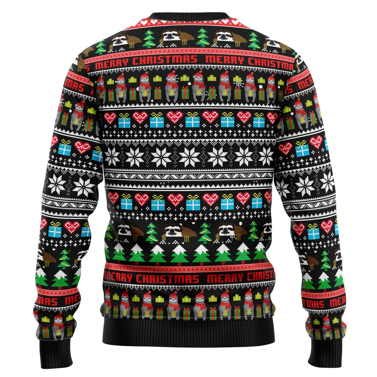 Sloth Xmas Ugly Christmas Sweater for Men and Women, Funny Holiday Party Outfit, Festive Christmas Gift
