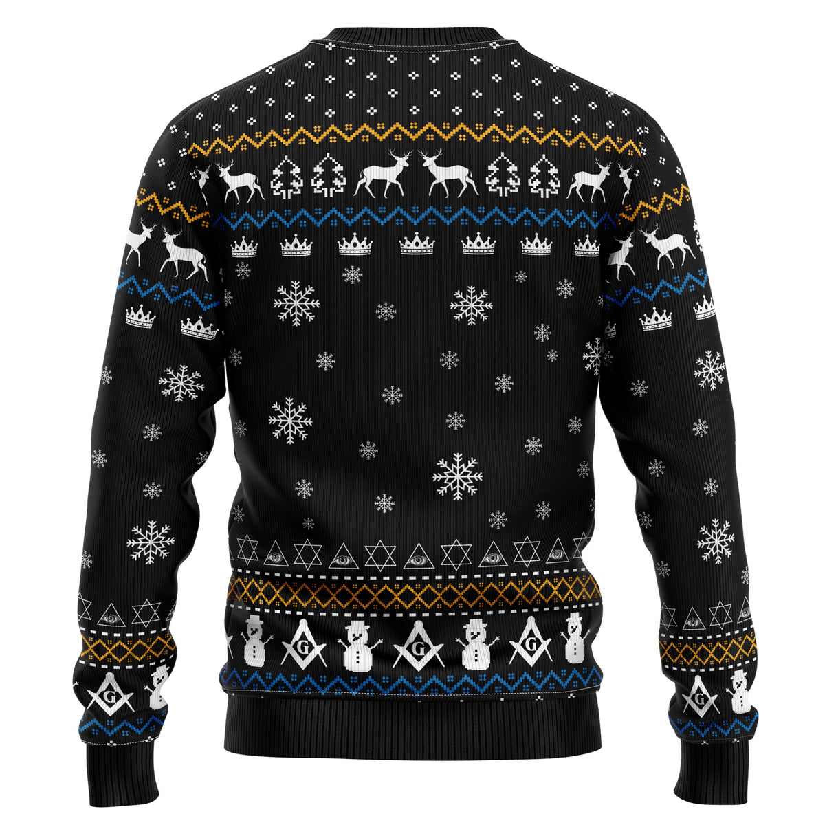 Freemason Christmas Sweater - Funny Ugly Christmas Sweater for Men and Women, Unisex Holiday Party Outfit