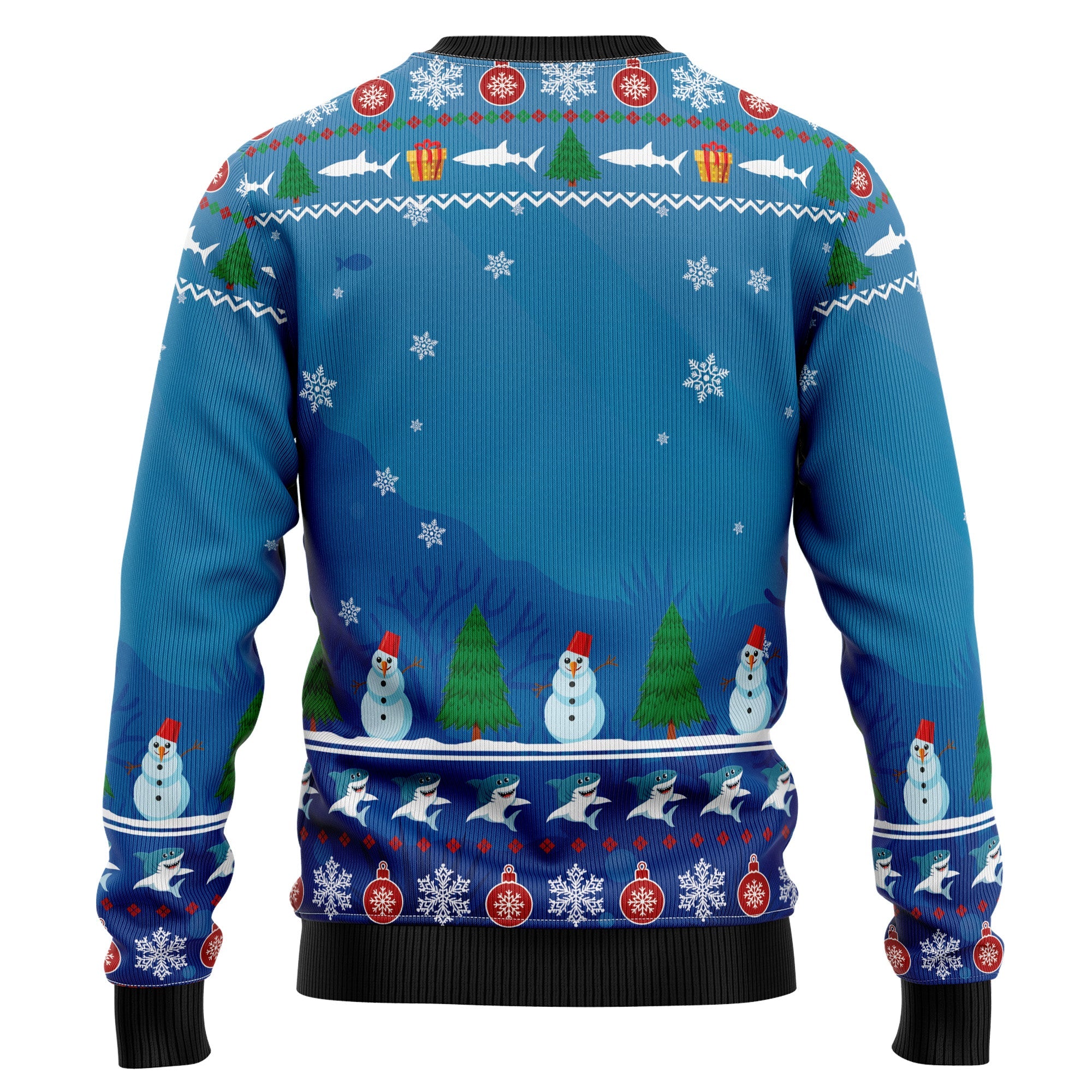 Shark Holly Jawly Christmas Ugly Christmas Sweater for Men and Women, Funny Holiday Party Outfit, Festive Christmas Gift