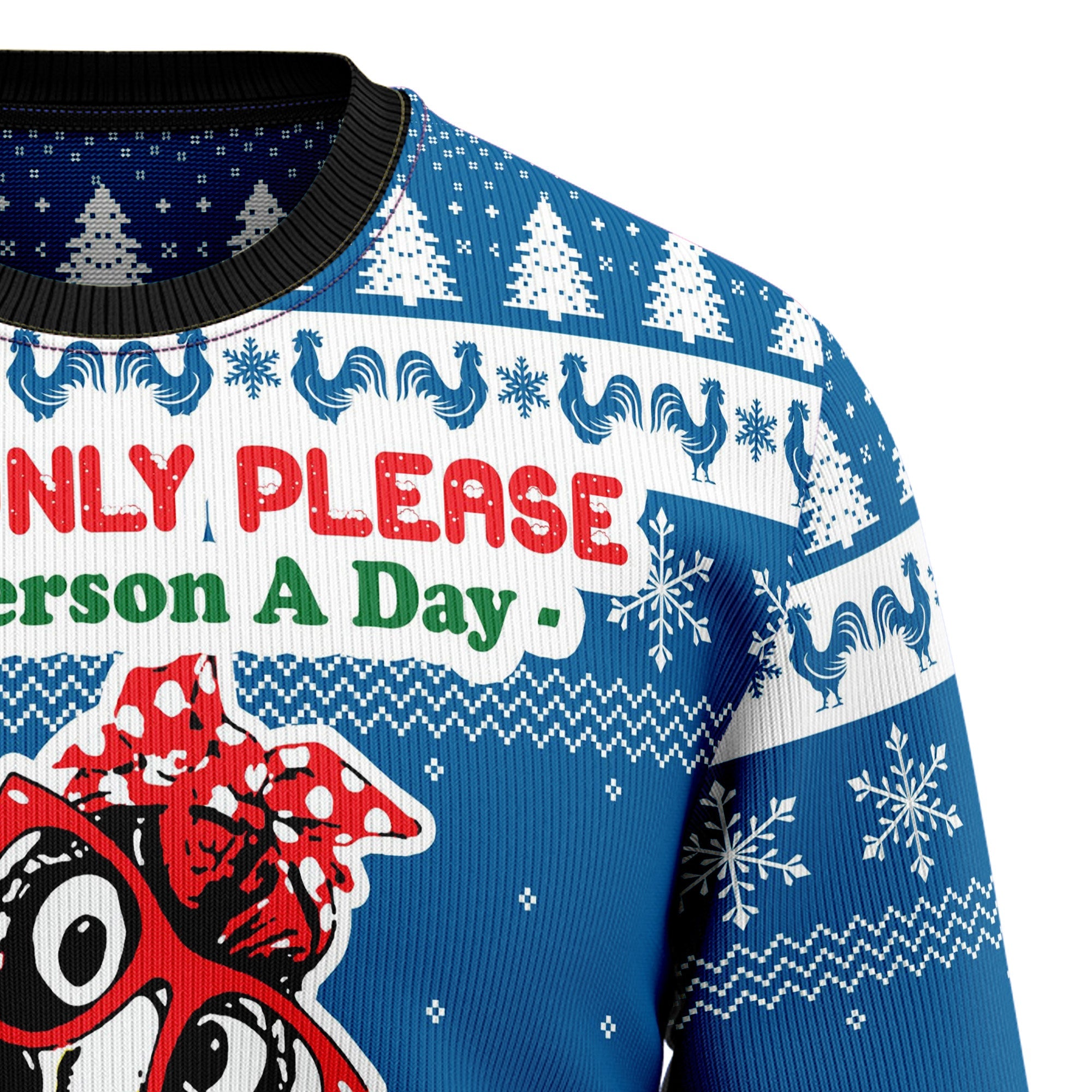 Funny Chicken Ugly Christmas Sweater for Men and Women, Funny Holiday Party Outfit, Festive Christmas Gift