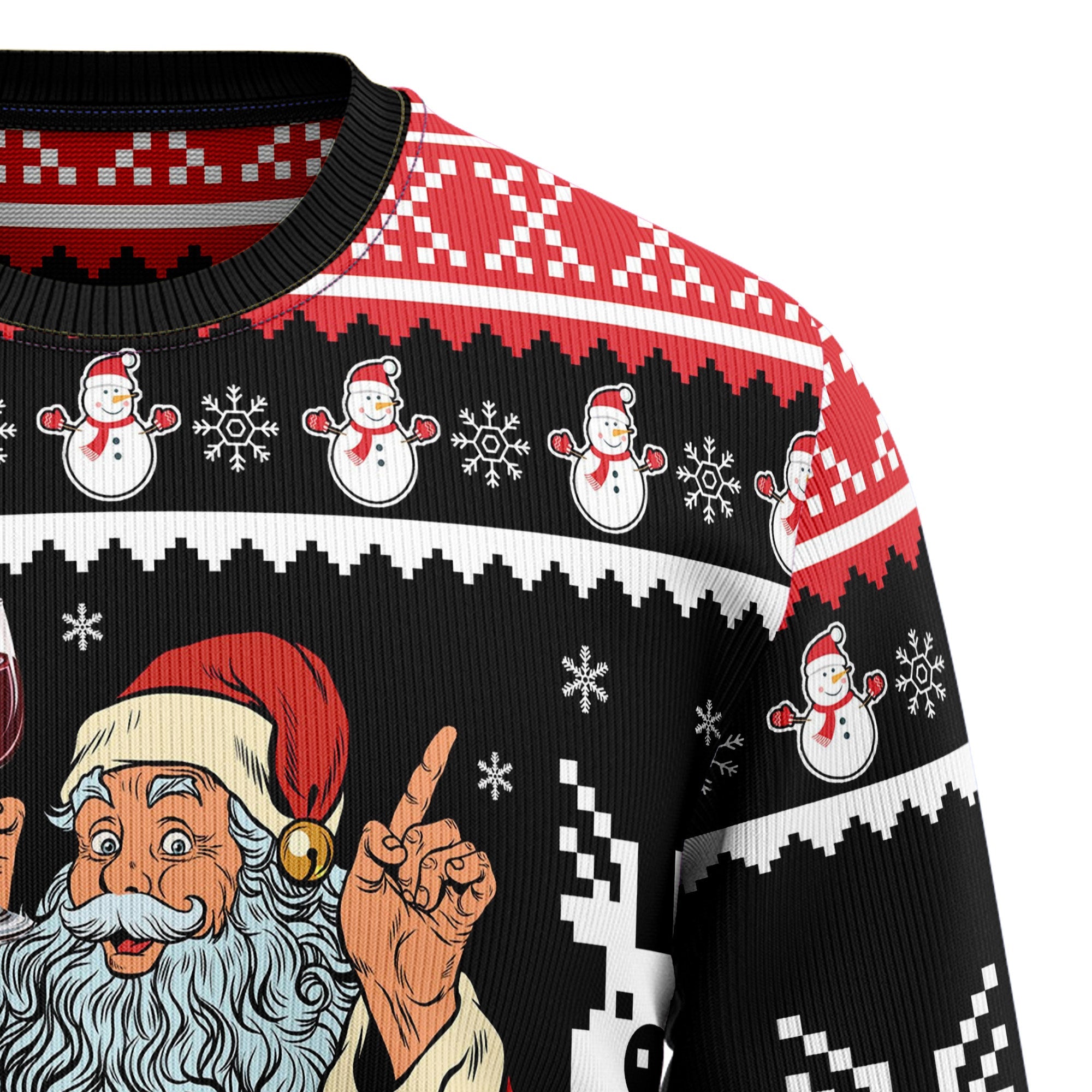 Red Wine Ugly Christmas Sweater, Wine Lover Holiday Pullover, Funny Christmas Party Outfit and Gift for Wine Friends