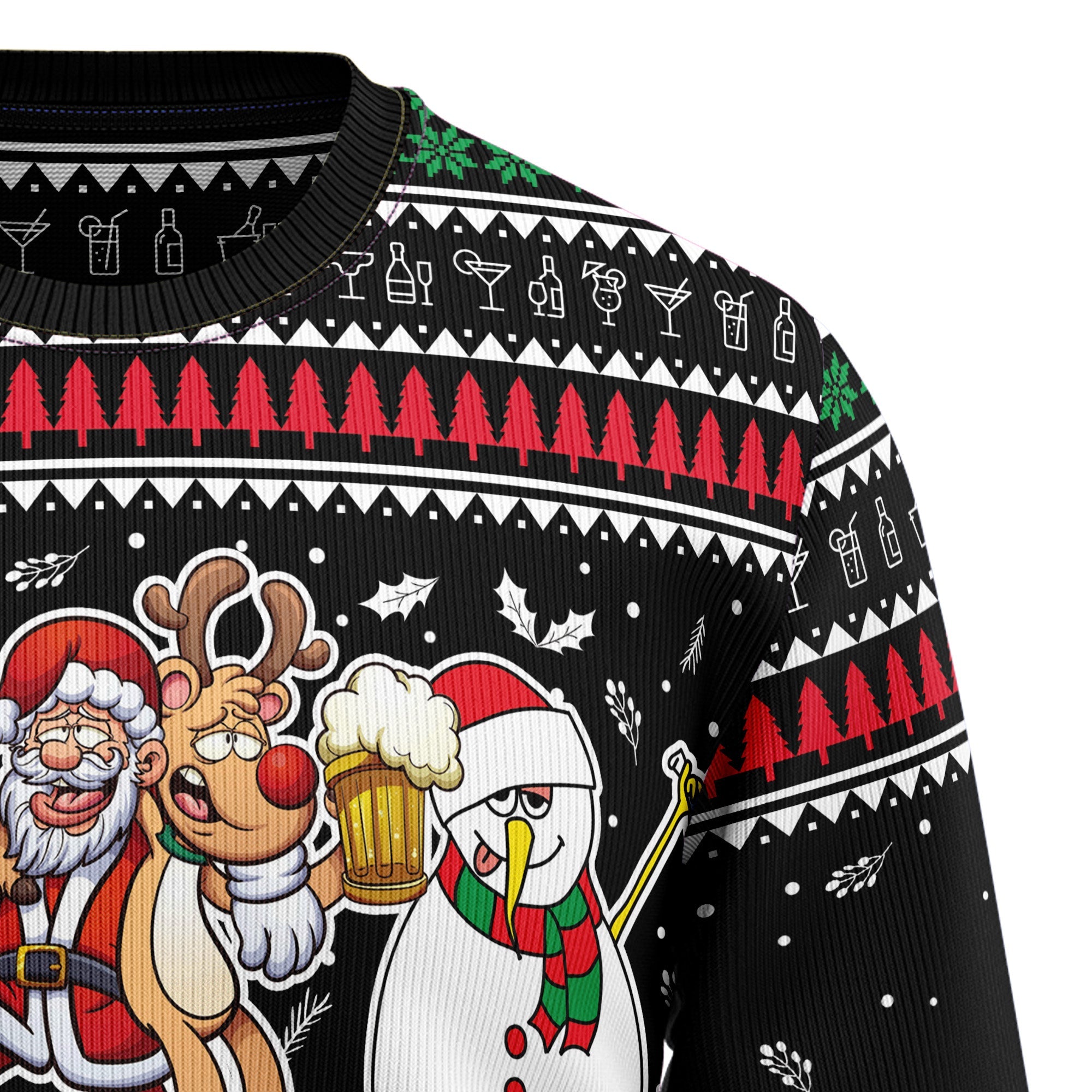 Santa Claus Jesus Friend Ugly Christmas Sweater for Men and Women, Funny Holiday Party Outfit, Festive Christmas Gift