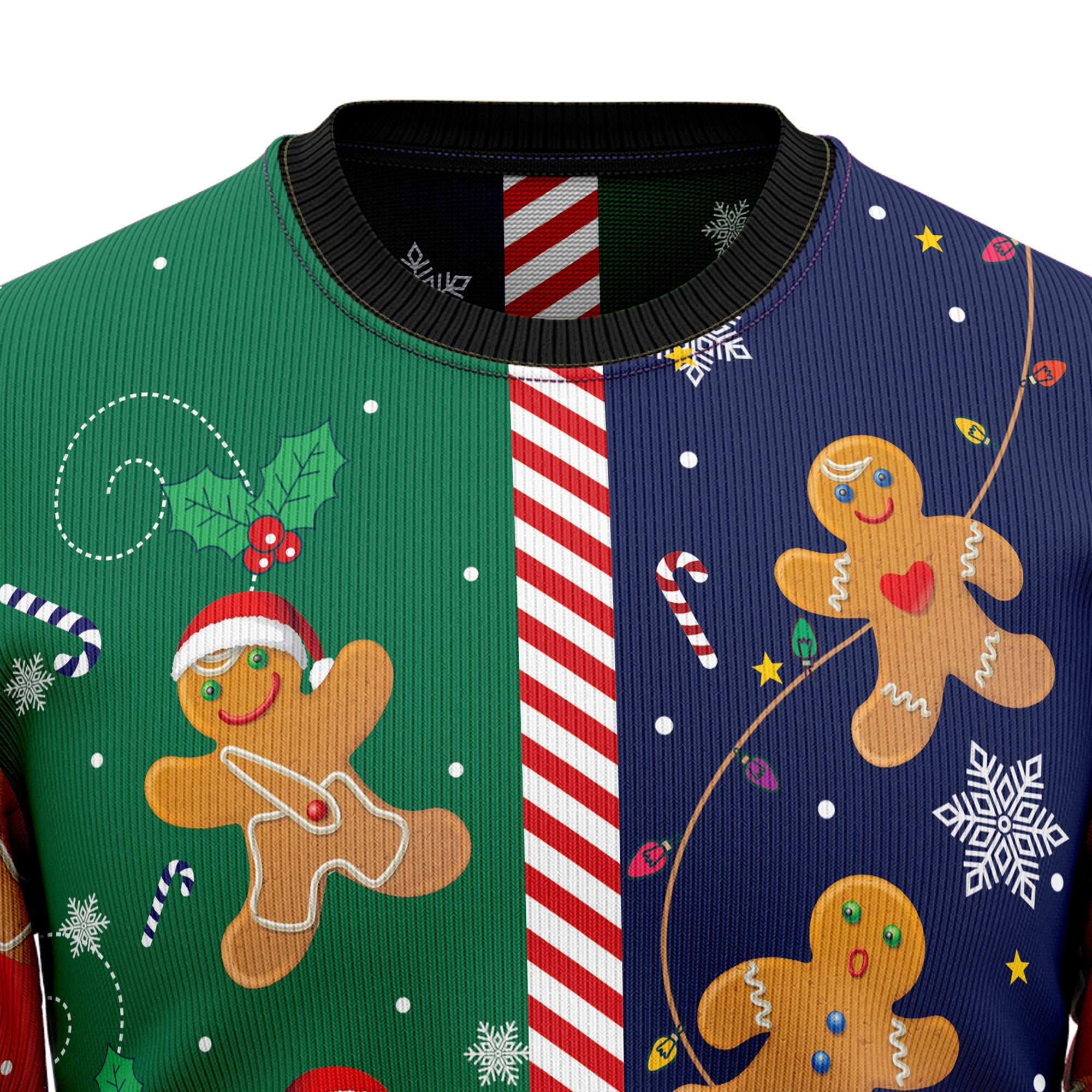 Gingerbread Christmas Cookie Ugly Christmas Sweater for Men Women, Funny Holiday Party Outfit, Festive Xmas Gift
