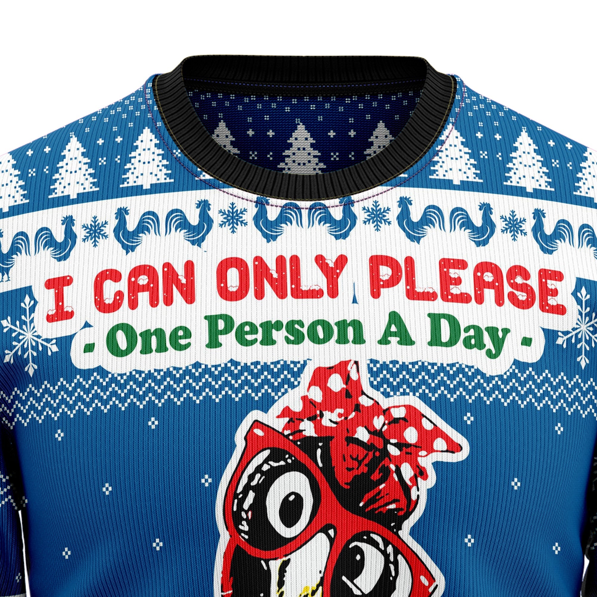 Funny Chicken Ugly Christmas Sweater for Men and Women, Funny Holiday Party Outfit, Festive Christmas Gift