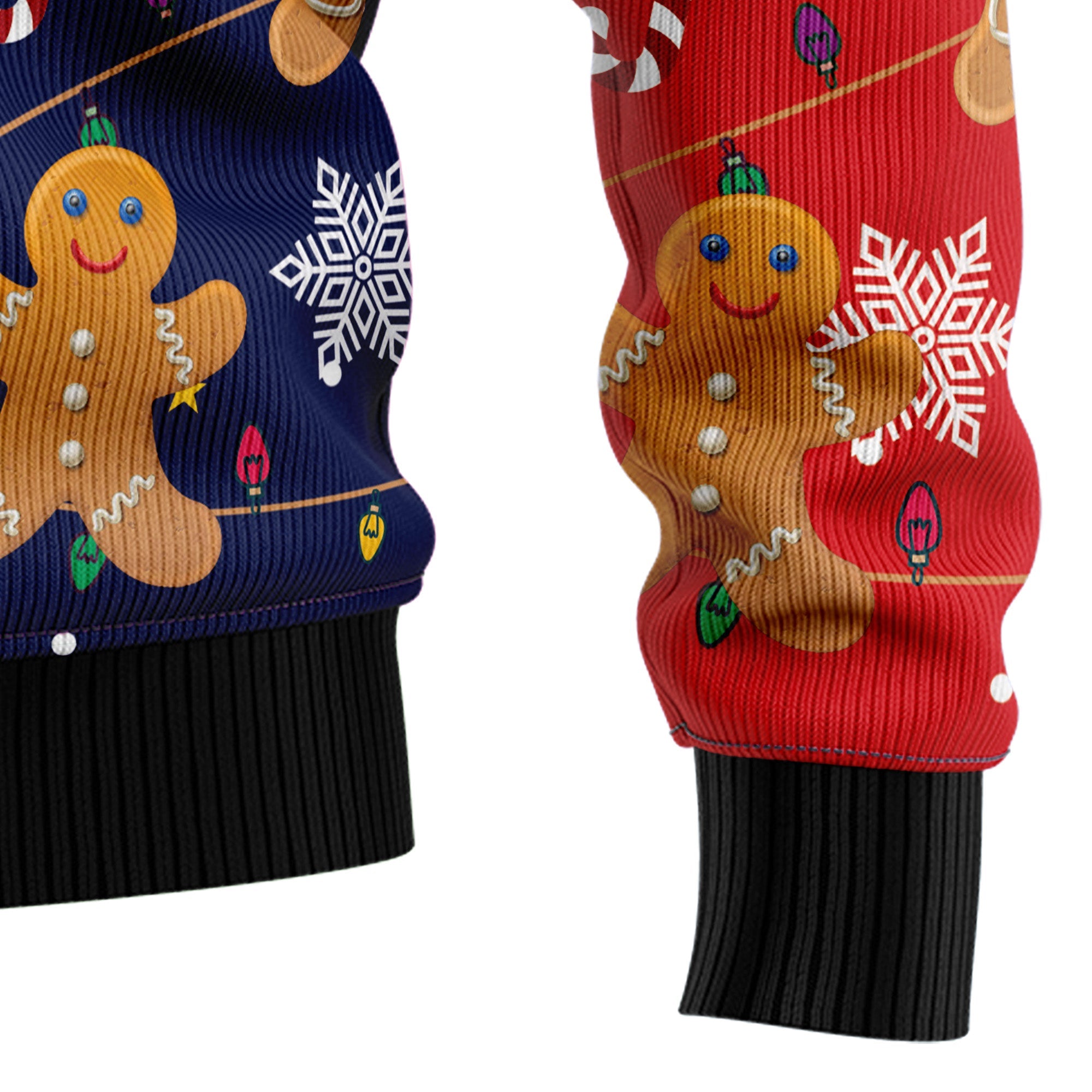 Gingerbread Christmas Cookie Ugly Christmas Sweater for Men Women, Funny Holiday Party Outfit, Festive Xmas Gift