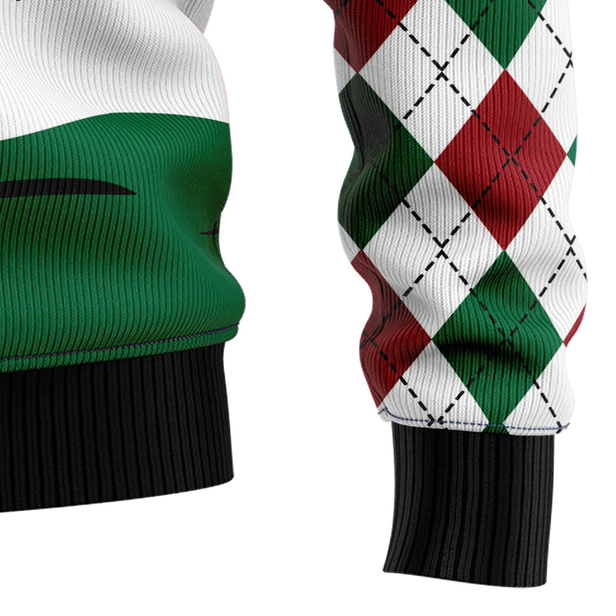 Golfer Santa Ugly Christmas Sweater, Funny Golf Christmas Sweater for Men, Holiday Party Outfit and Christmas Gift for Golf Lovers