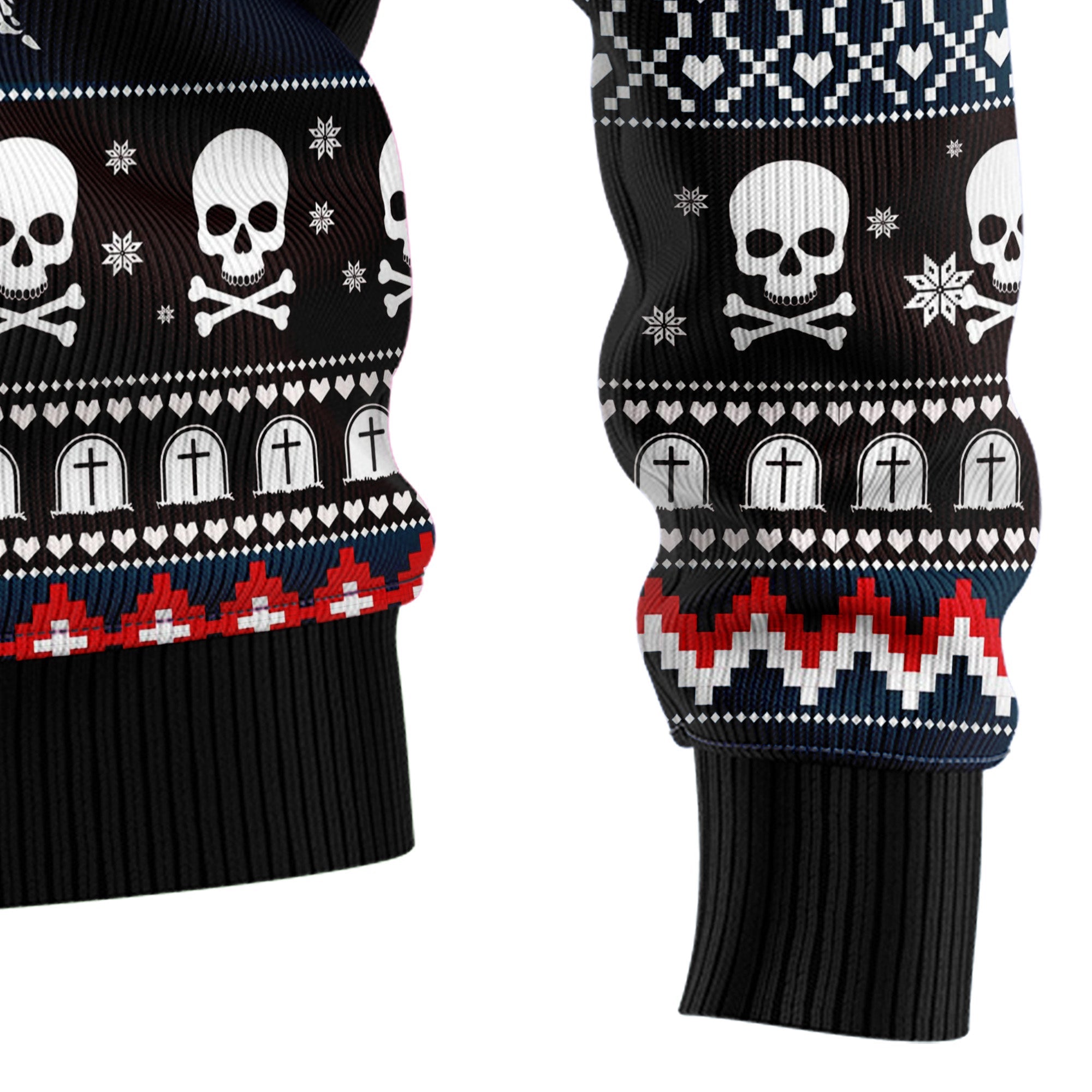 Skeleton Merry Creepmas, Christmas Ugly Christmas Sweater -  Funny Holiday Party Outfit for Men and Women, Xmas Gift 2026