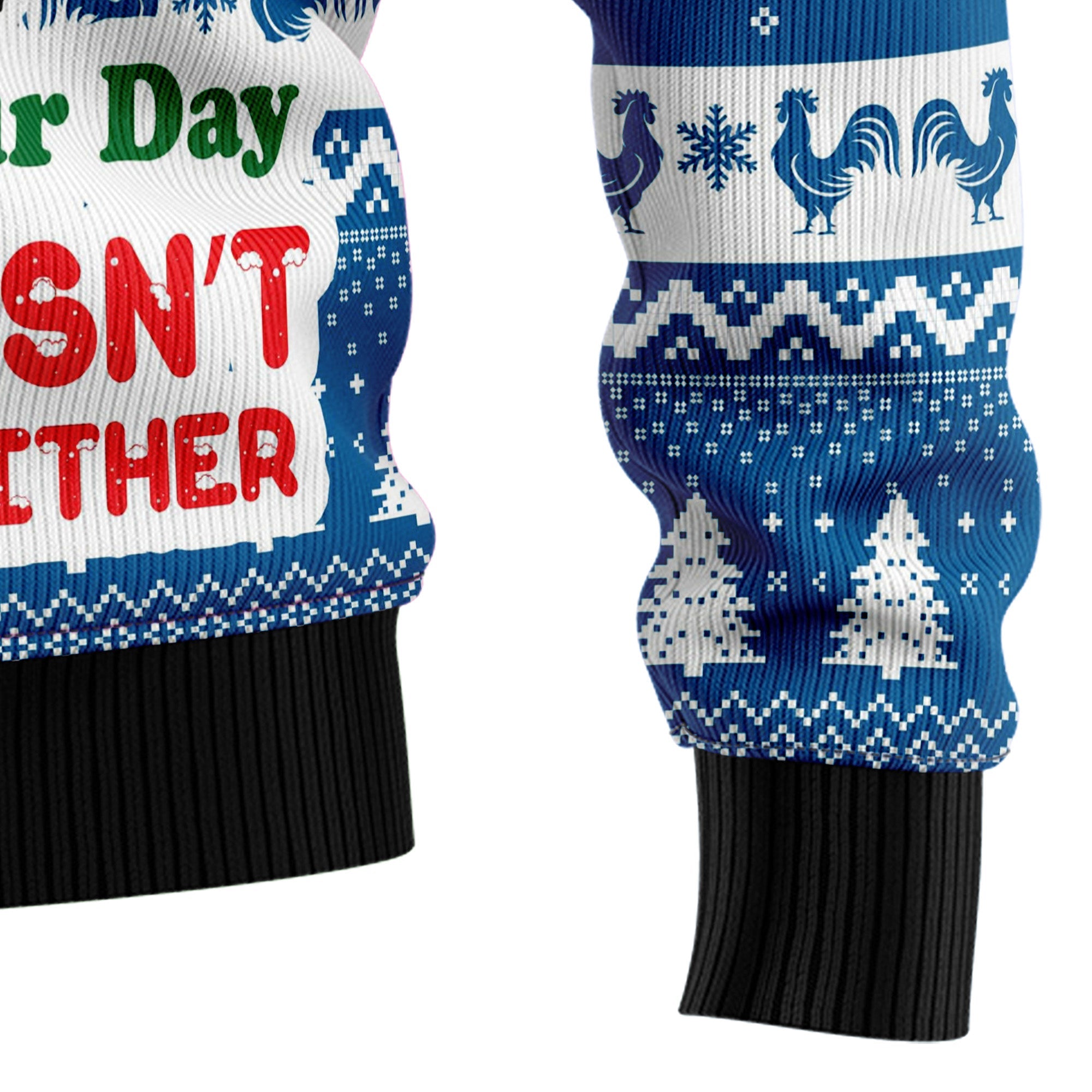 Funny Chicken Ugly Christmas Sweater for Men and Women, Funny Holiday Party Outfit, Festive Christmas Gift