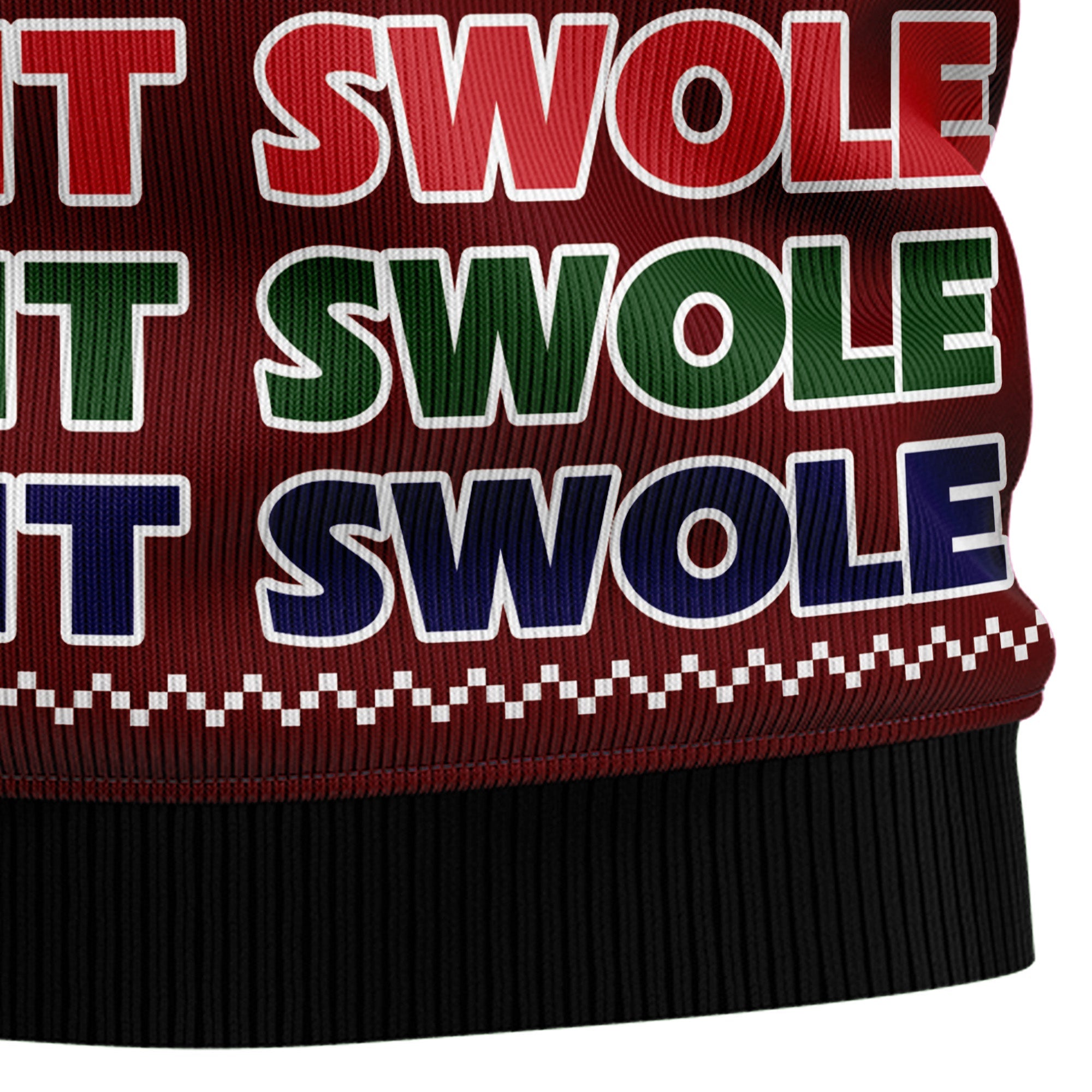 Santa Gym Ugly Christmas Sweater, Let It Swole Fitness Holiday Pullover, Christmas Gift for Gym Lovers and Weightlifters
