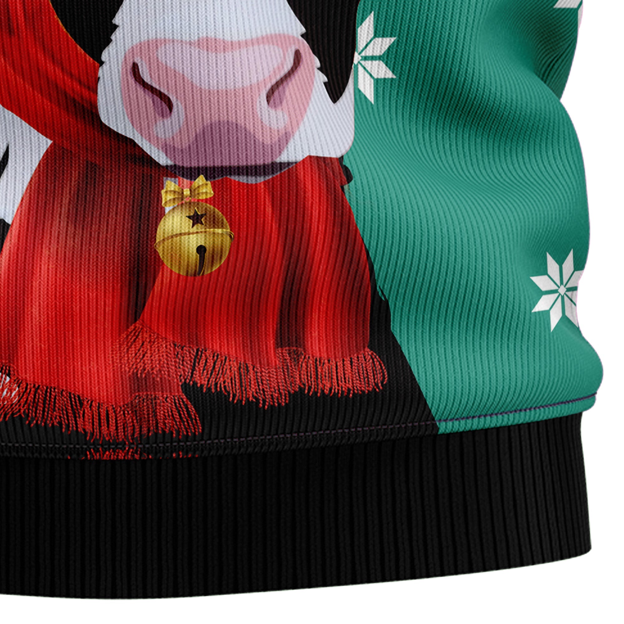 Cow Merry Christmas Heifer Ugly Christmas Sweater for Men and Women, Funny Holiday Party Outfit, Festive Christmas Gift