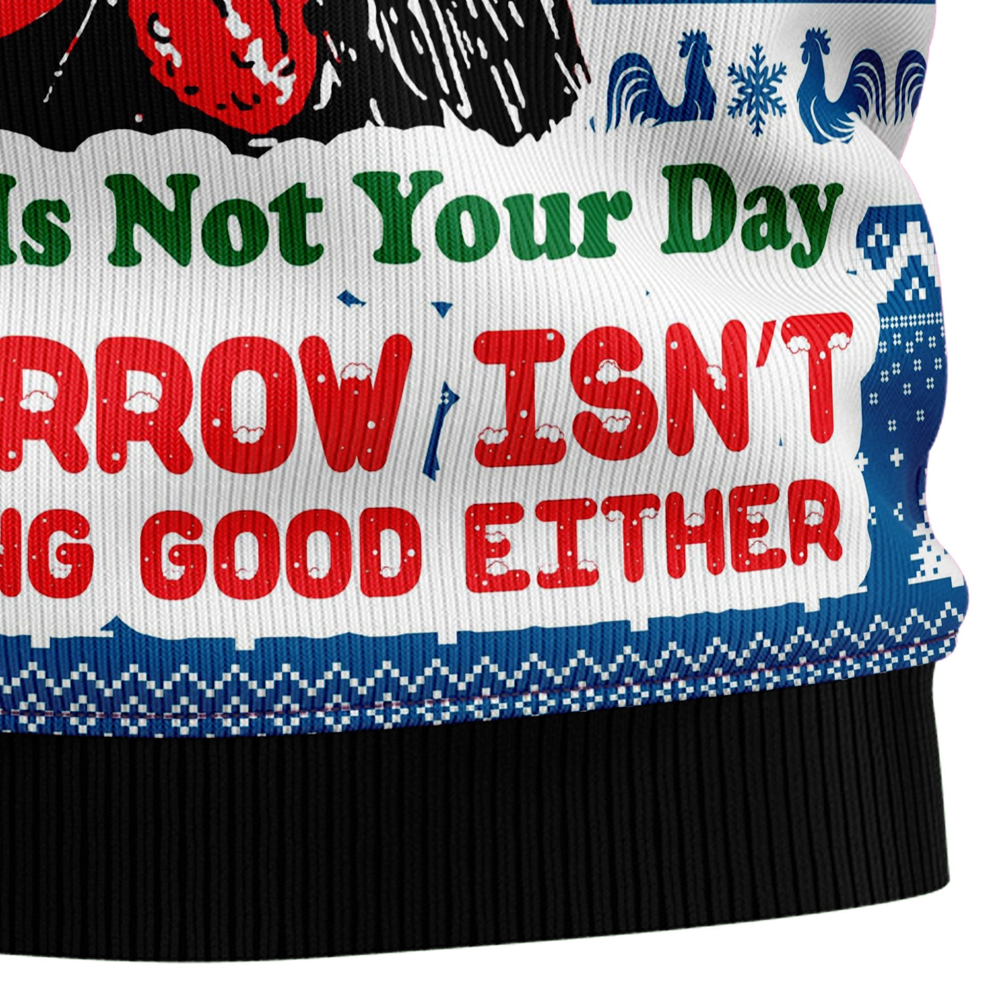 Funny Chicken Ugly Christmas Sweater for Men and Women, Funny Holiday Party Outfit, Festive Christmas Gift