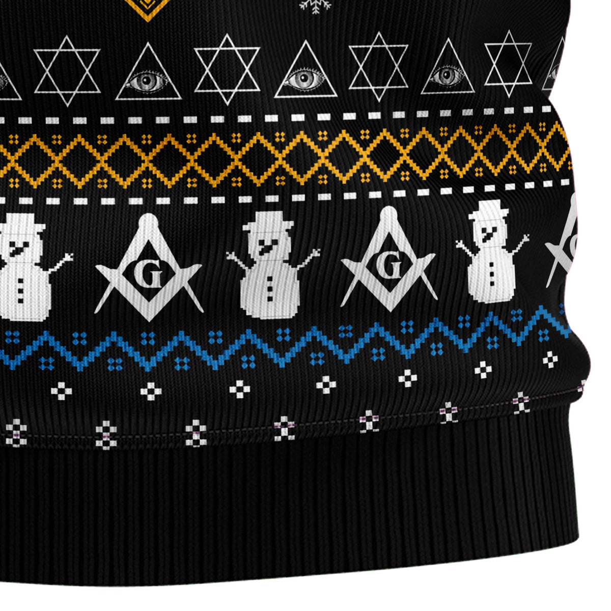 Freemason Christmas Sweater - Funny Ugly Christmas Sweater for Men and Women, Unisex Holiday Party Outfit