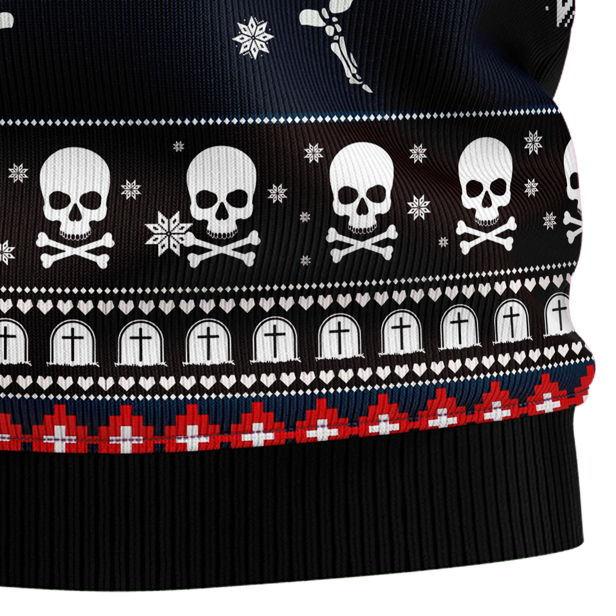 Skeleton Merry Creepmas, Christmas Ugly Christmas Sweater -  Funny Holiday Party Outfit for Men and Women, Xmas Gift 2026