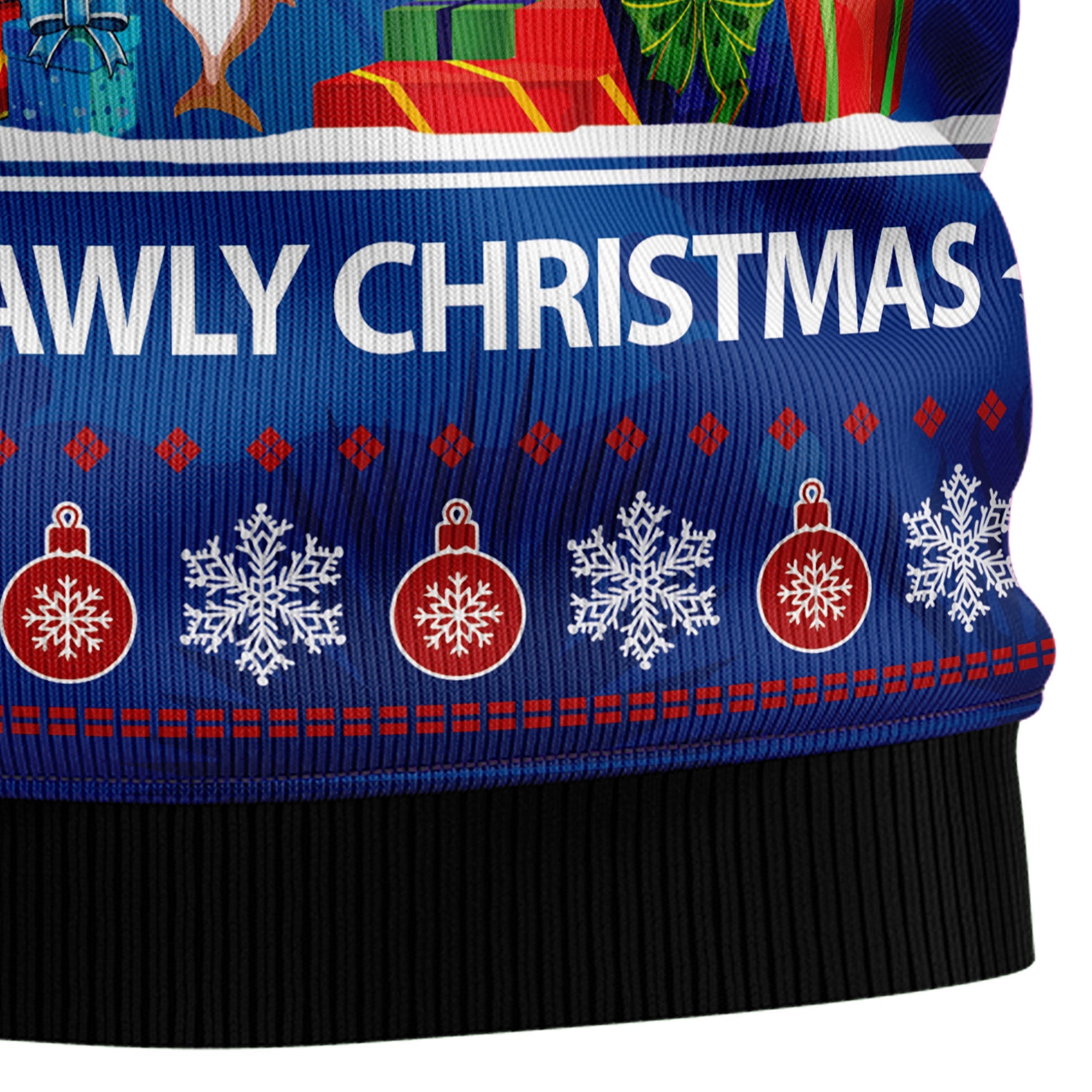 Shark Holly Jawly Christmas Ugly Christmas Sweater for Men and Women, Funny Holiday Party Outfit, Festive Christmas Gift
