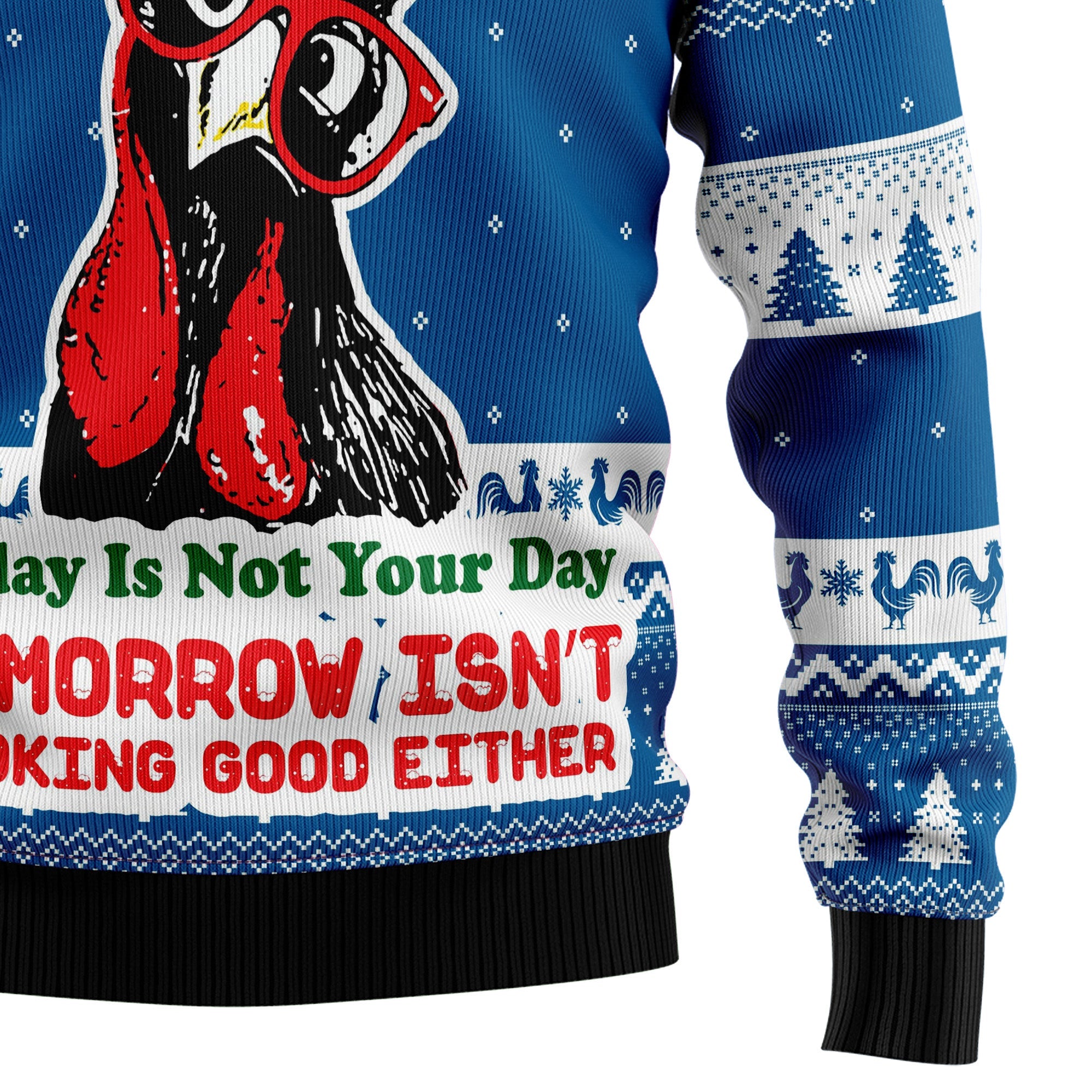Funny Chicken Ugly Christmas Sweater for Men and Women, Funny Holiday Party Outfit, Festive Christmas Gift