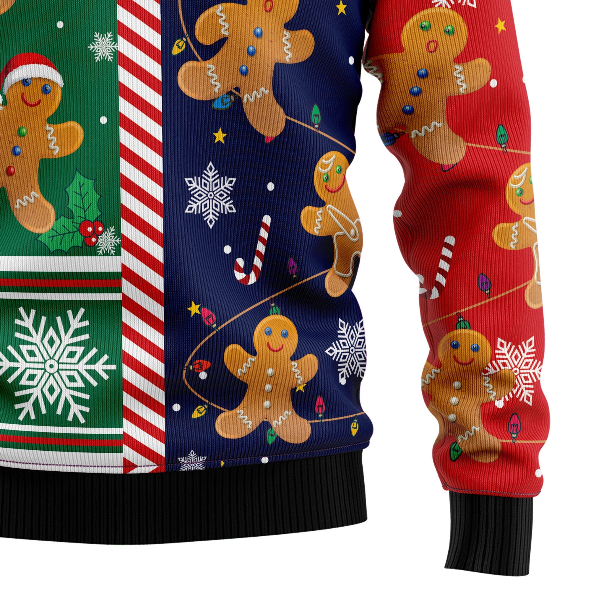 Gingerbread Christmas Cookie Ugly Christmas Sweater for Men Women, Funny Holiday Party Outfit, Festive Xmas Gift