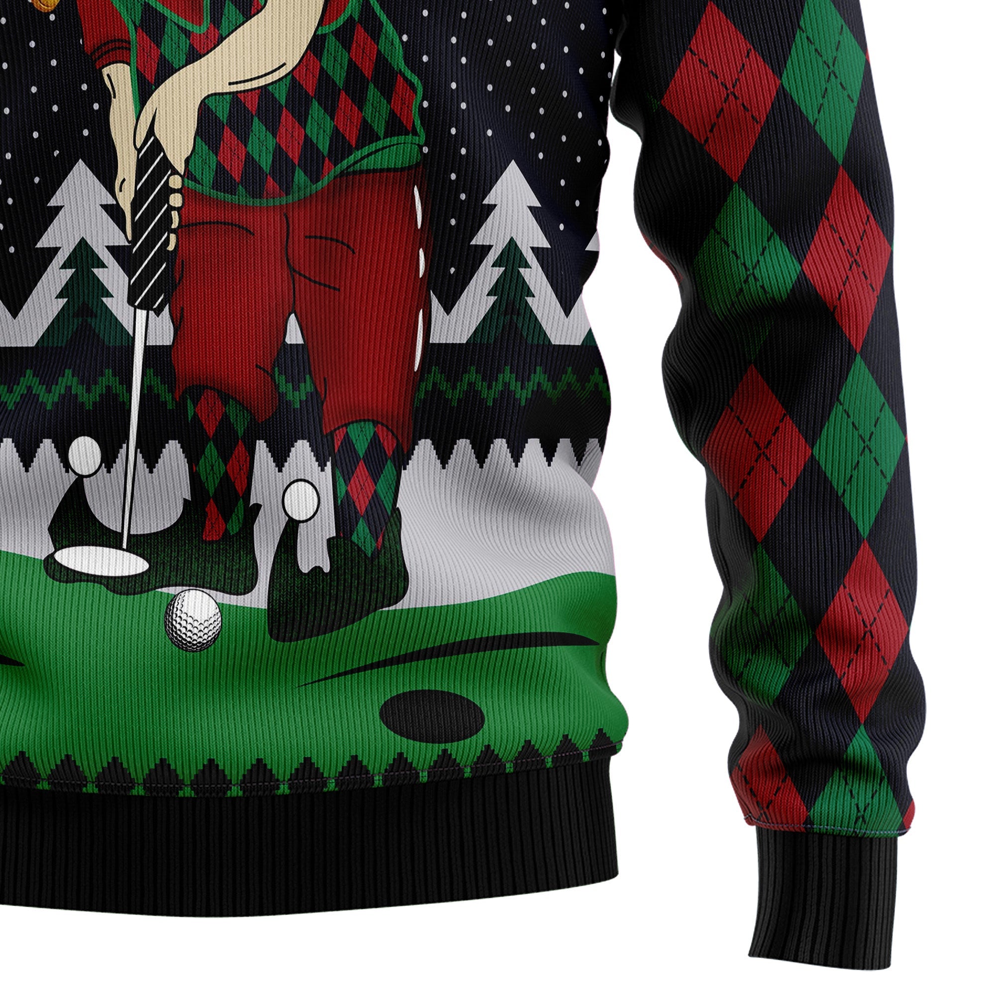 Golf Lover Ugly Christmas Sweater for Men and Women, Funny Holiday Party Outfit, Festive Christmas Gift
