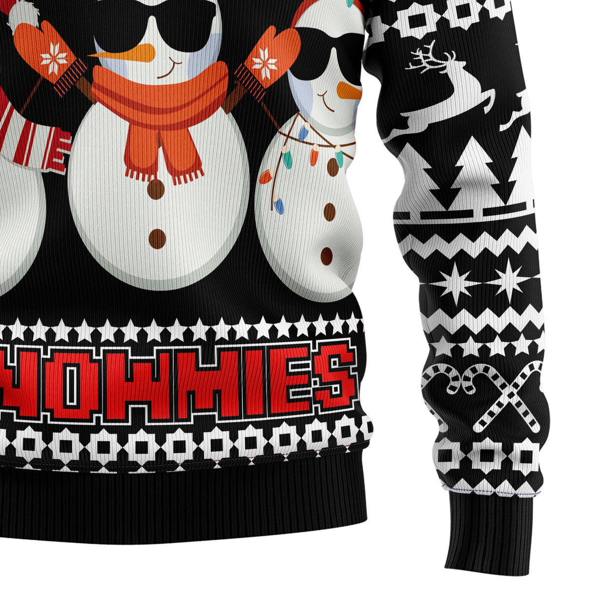 Chillin With My Snowmies Sweater - Funny Ugly Christmas Sweater for Men and Women, Unisex Holiday Party Outfit