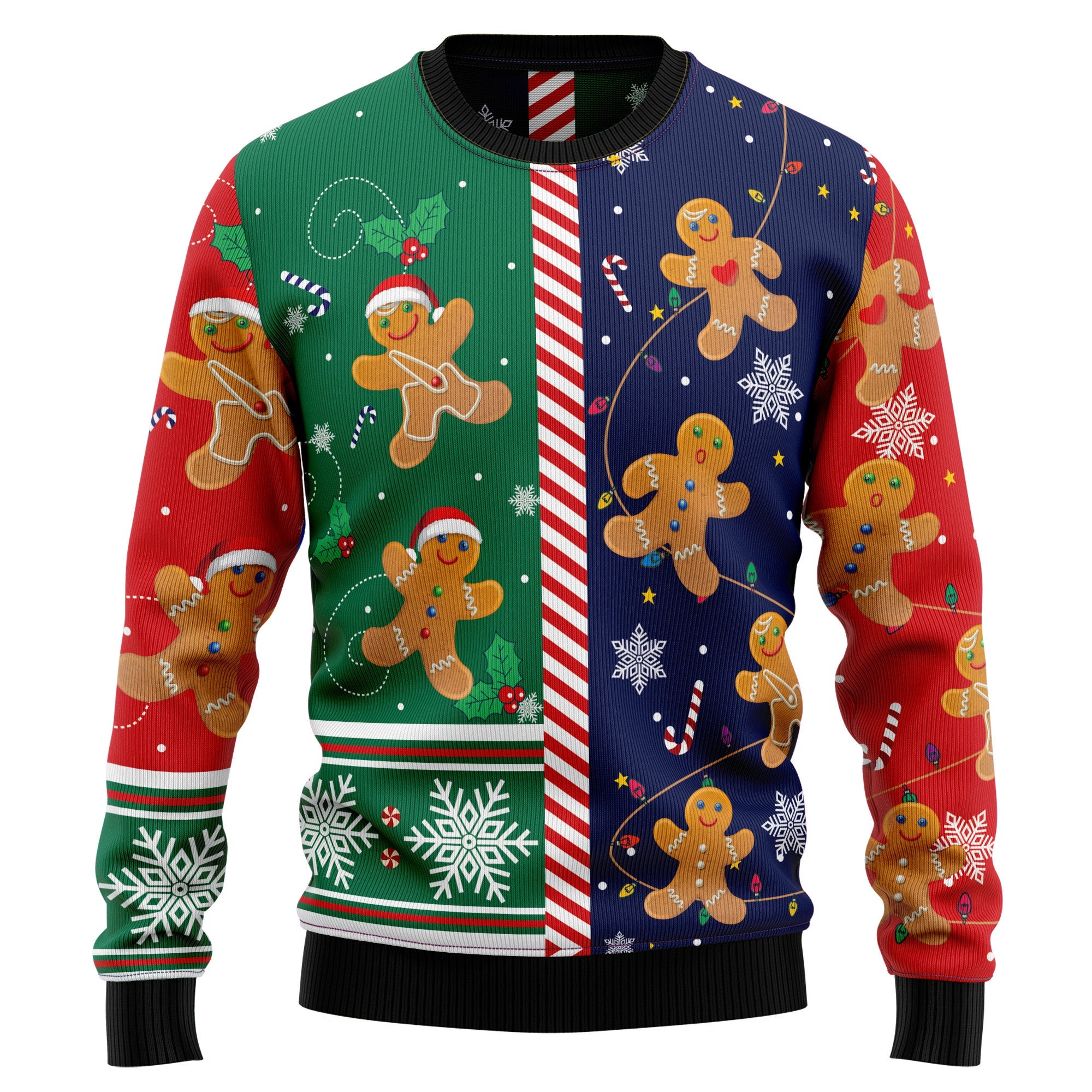 Gingerbread Christmas Cookie Ugly Christmas Sweater for Men Women, Funny Holiday Party Outfit, Festive Xmas Gift