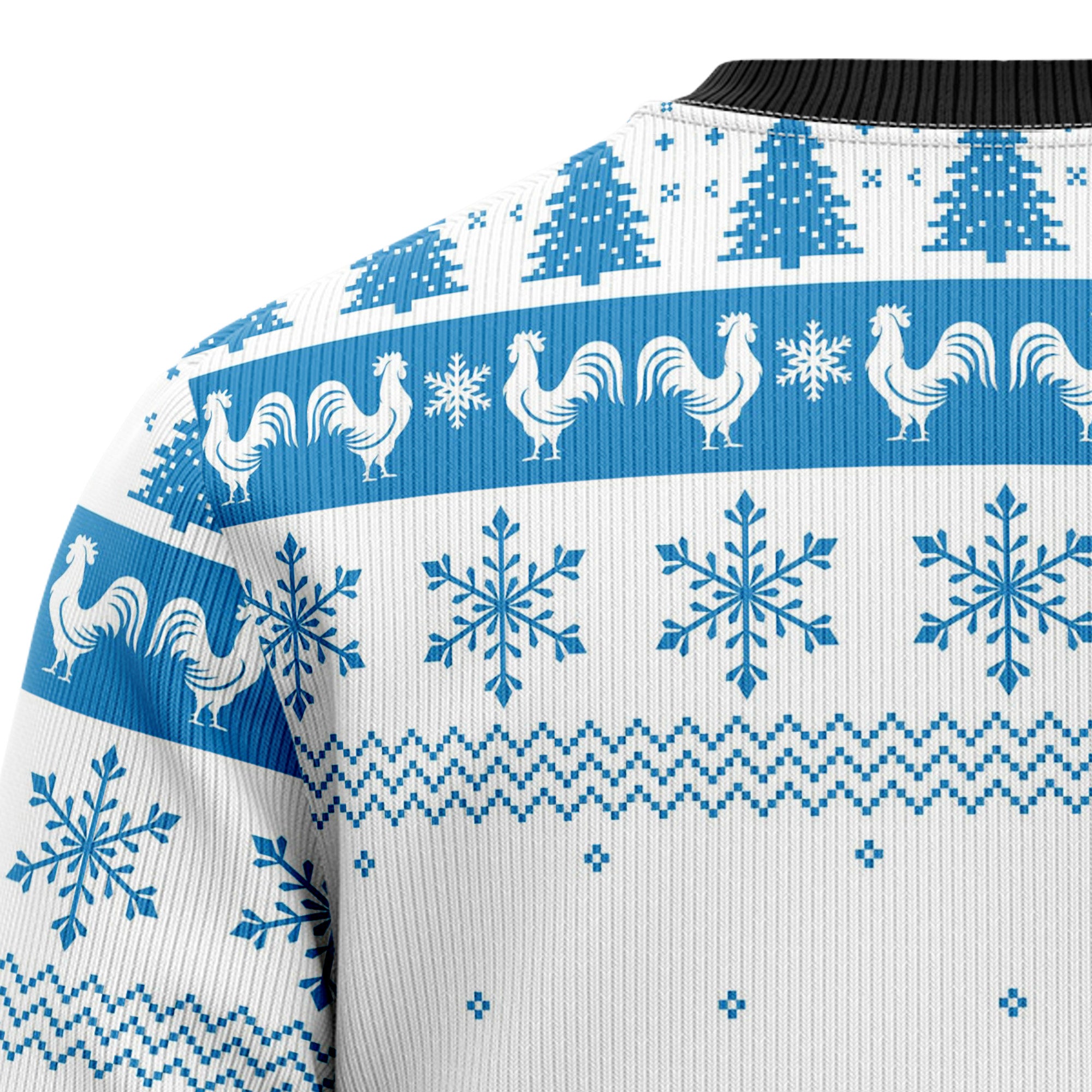 Chicken Life Ugly Christmas Sweater for Men and Women, Festive Holiday Party Outfit and Gift for Chicken Owners