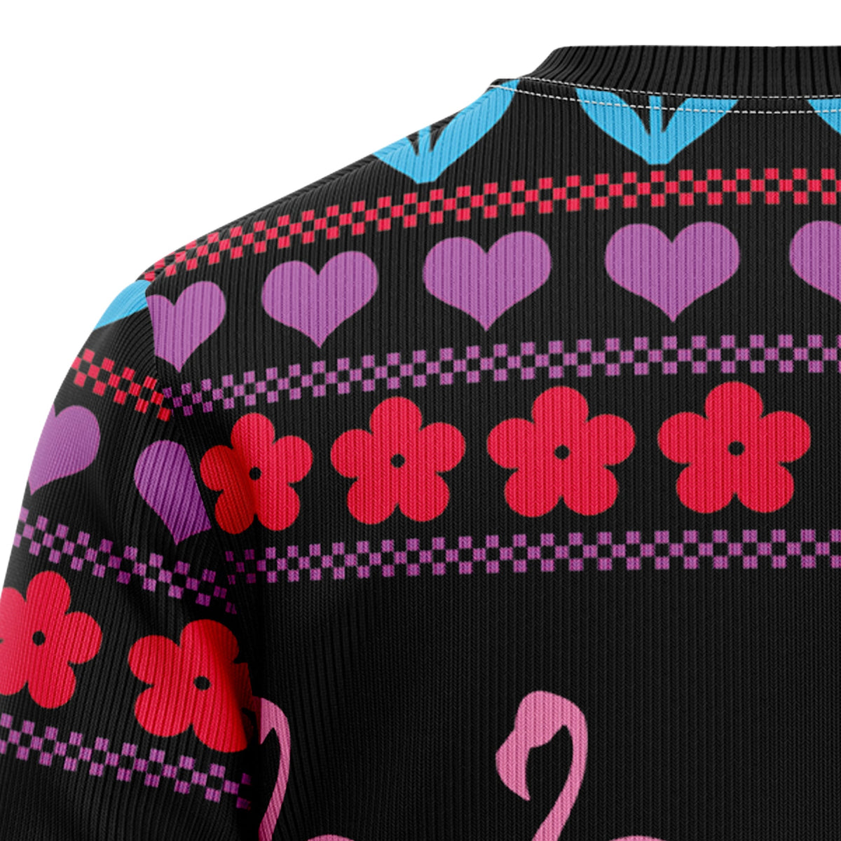 Flamingo Pink Christmas Ugly Christmas Sweater for Men Women, Funny Holiday Party Outfit, Festive Xmas Gift