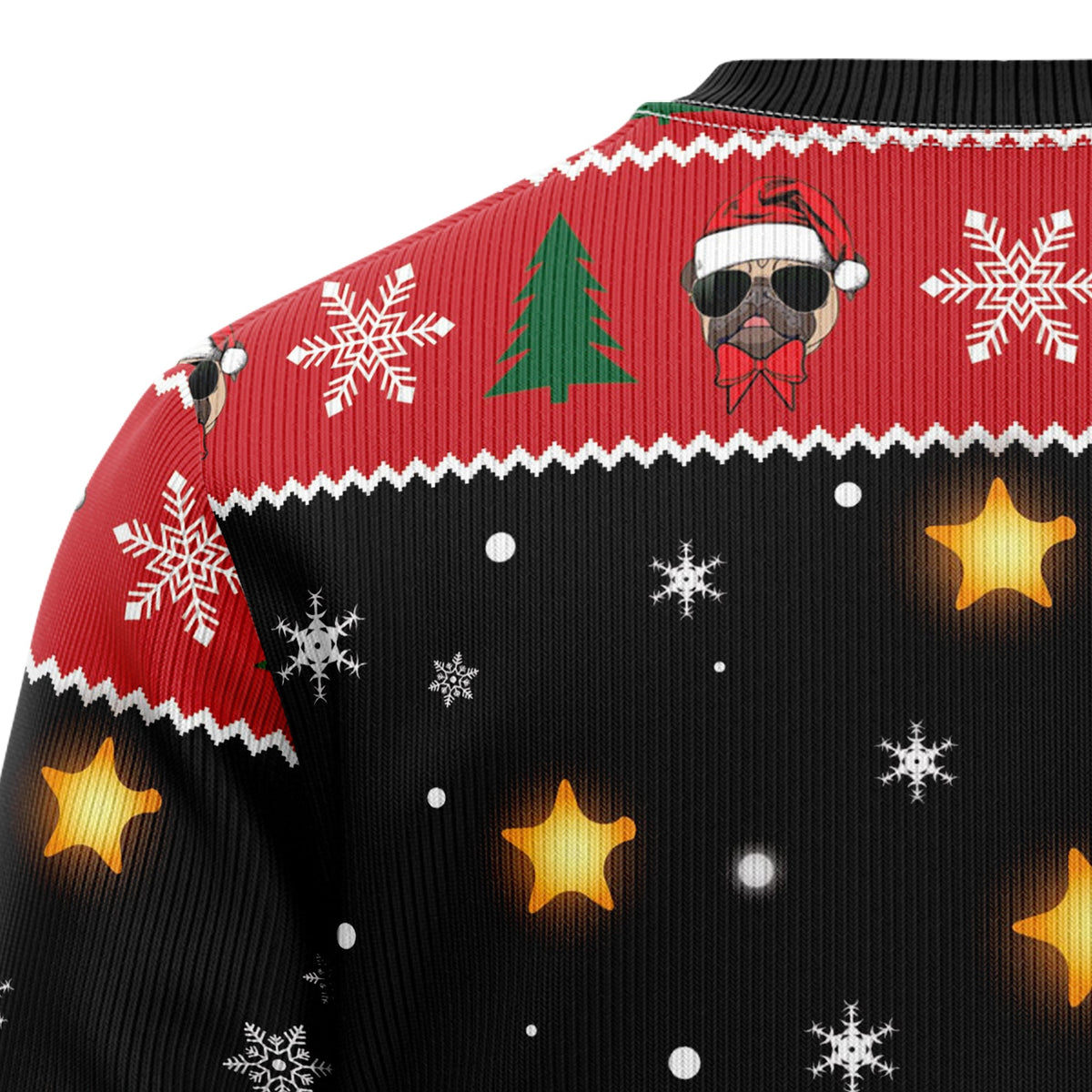 Pug Christmas Tree Ugly Christmas Sweater for Men and Women, Funny Holiday Party Outfit, Festive Christmas Gift