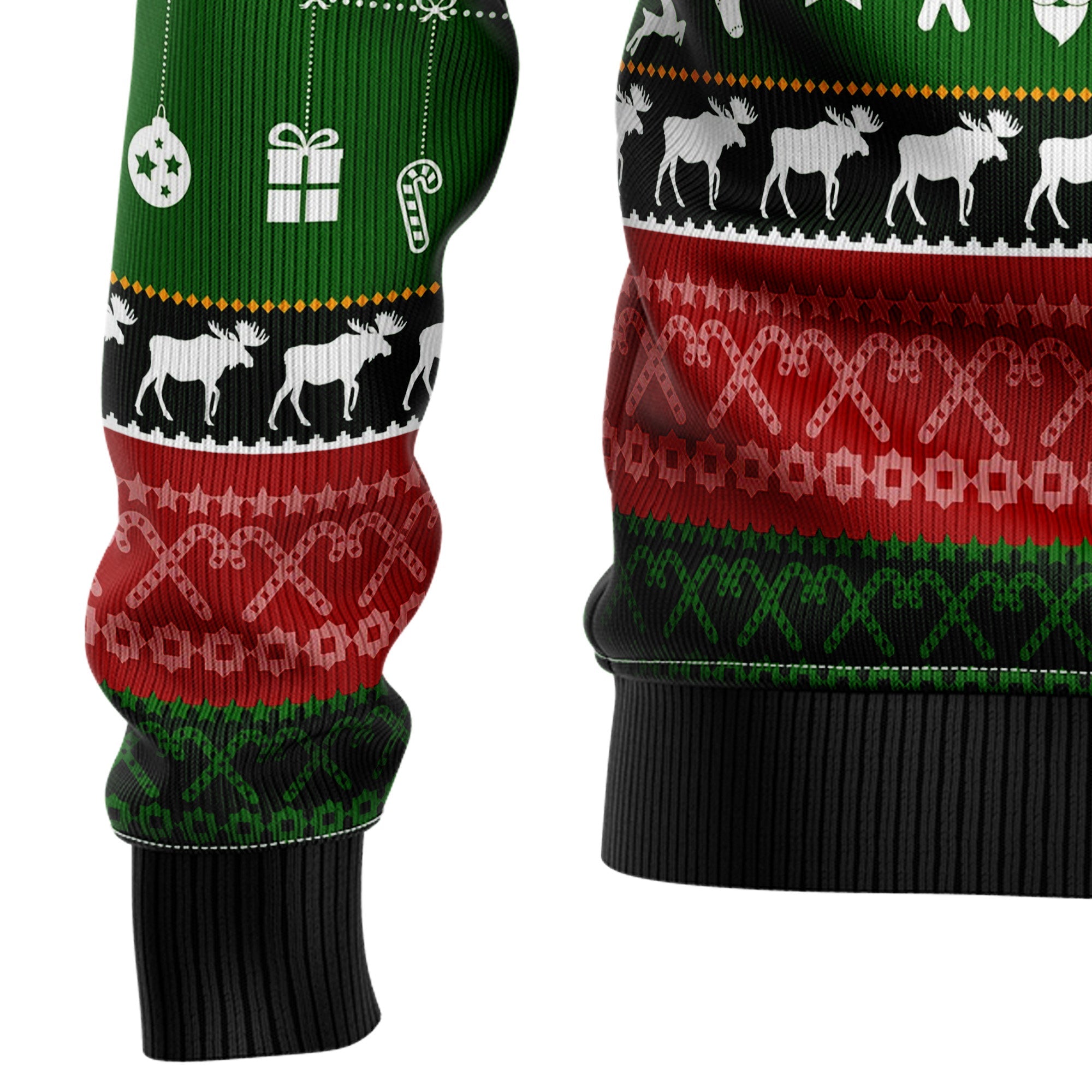 Merry ChristMoose Ugly Christmas Sweater for Men and Women, Funny Holiday Party Outfit, Festive Christmas Gift