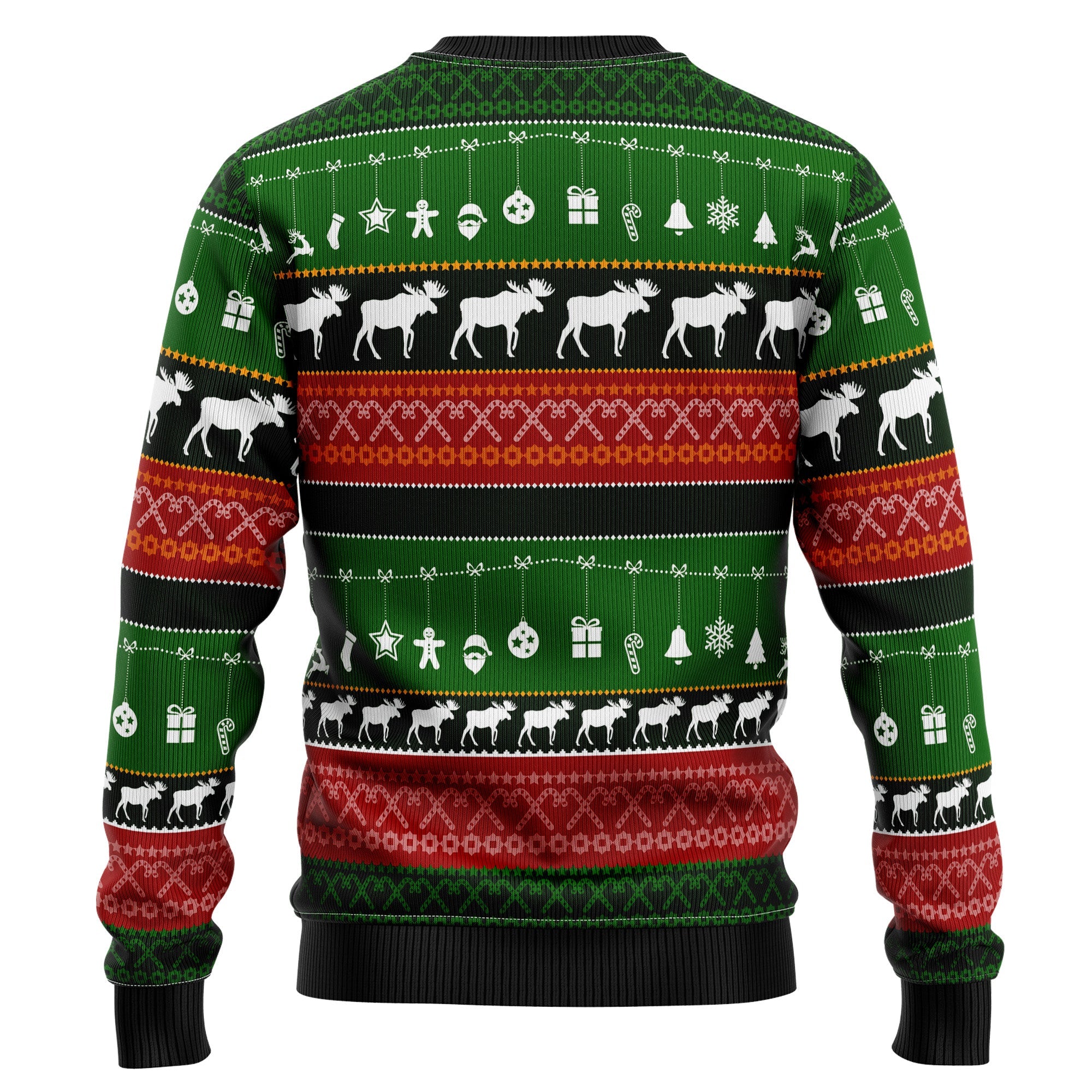 Merry ChristMoose Ugly Christmas Sweater for Men and Women, Funny Holiday Party Outfit, Festive Christmas Gift