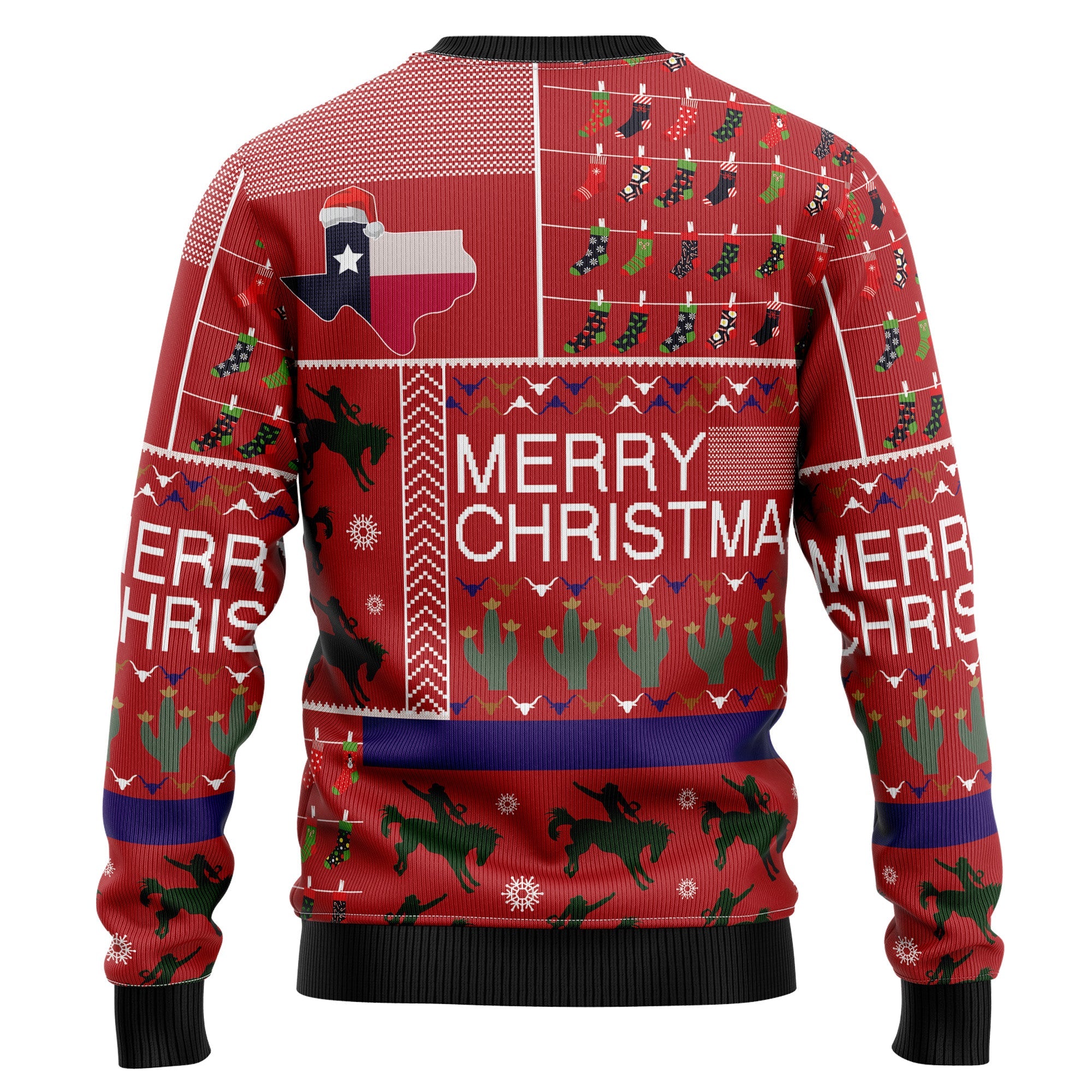 Texas Merry Christmas Ugly Christmas Sweater for Men and Women, Funny Holiday Party Outfit, Festive Christmas Gift
