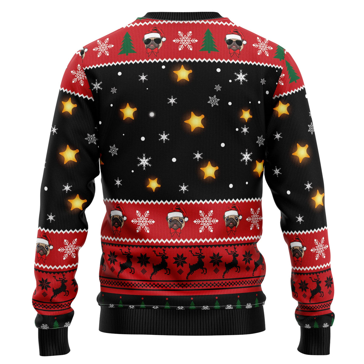 Pug Christmas Tree Ugly Christmas Sweater for Men and Women, Funny Holiday Party Outfit, Festive Christmas Gift