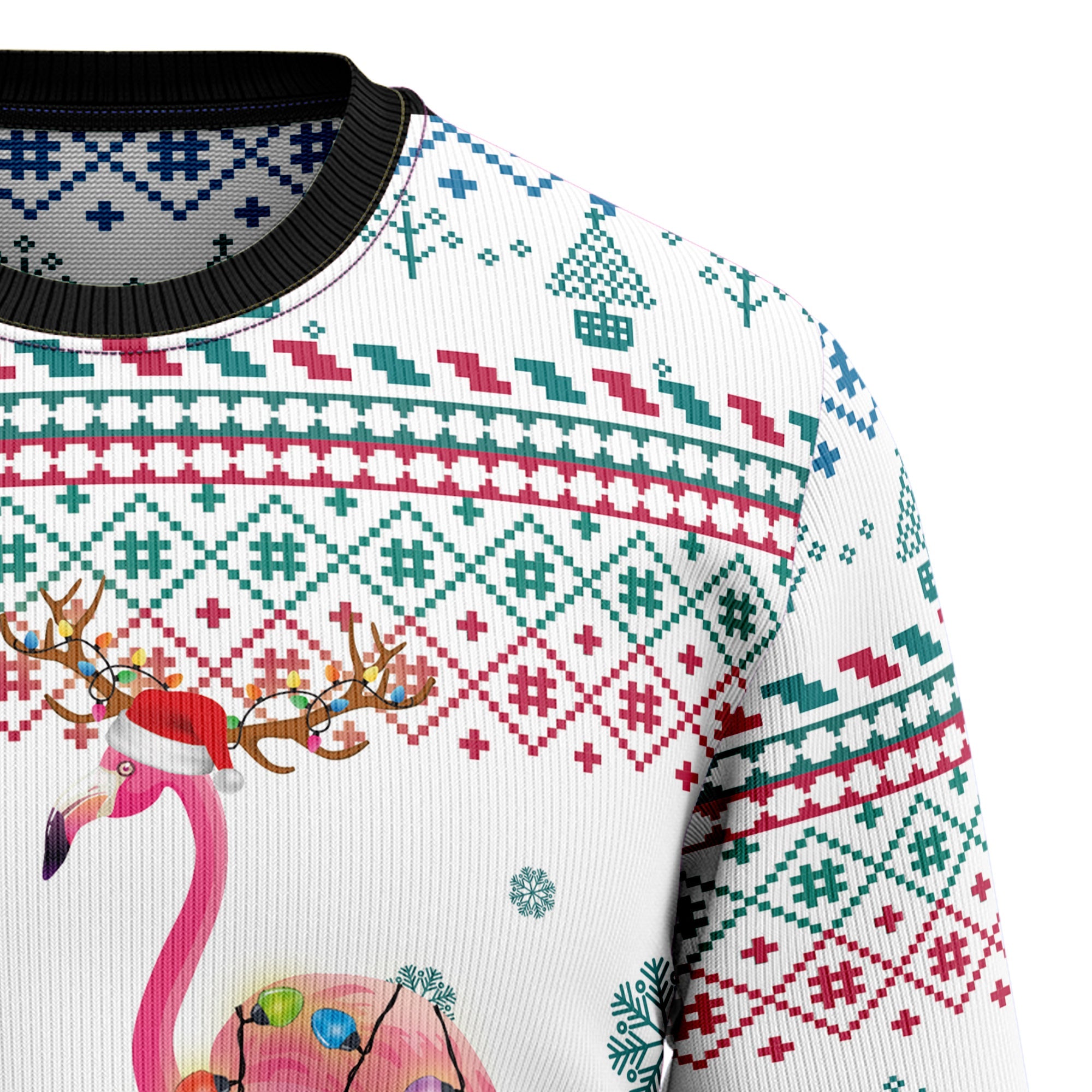 Flamingo Christmas Reunion Ugly Christmas Sweater for Men and Women, Funny Holiday Party Outfit, Festive Christmas Gift