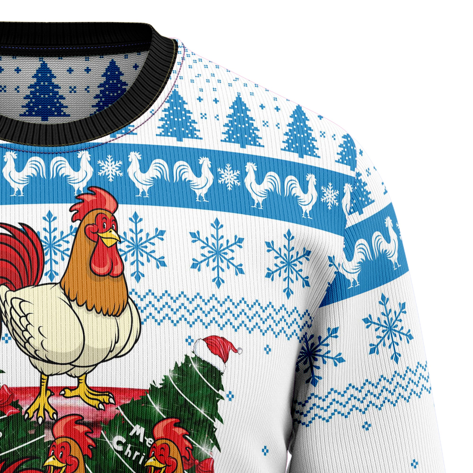 Chicken Life Ugly Christmas Sweater for Men and Women, Festive Holiday Party Outfit and Gift for Chicken Owners