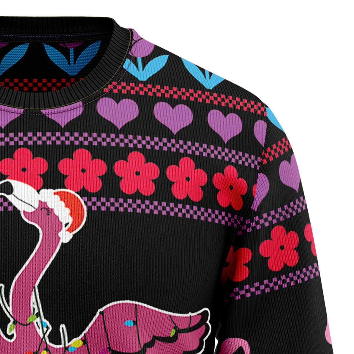Flamingo Pink Christmas Ugly Christmas Sweater for Men Women, Funny Holiday Party Outfit, Festive Xmas Gift