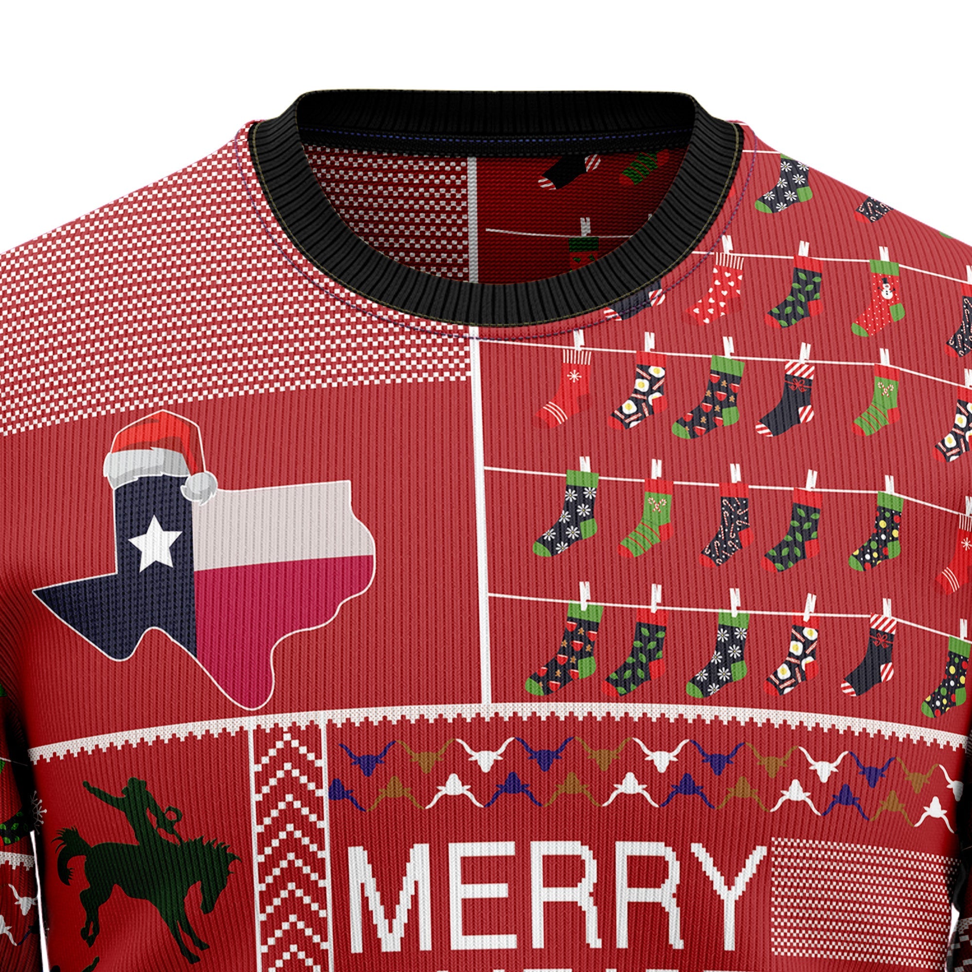 Texas Merry Christmas Ugly Christmas Sweater for Men and Women, Funny Holiday Party Outfit, Festive Christmas Gift
