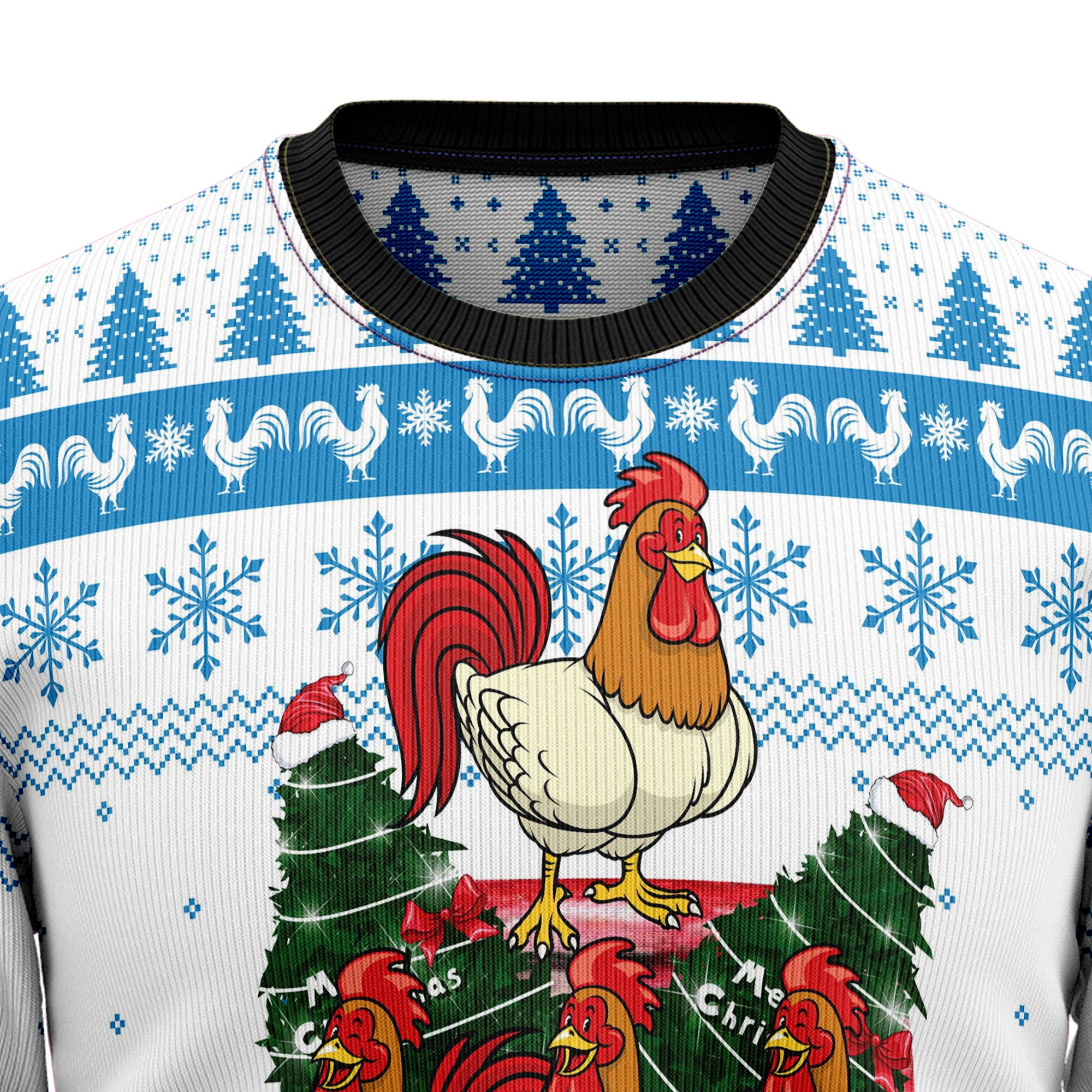 Chicken Life Ugly Christmas Sweater for Men and Women, Festive Holiday Party Outfit and Gift for Chicken Owners