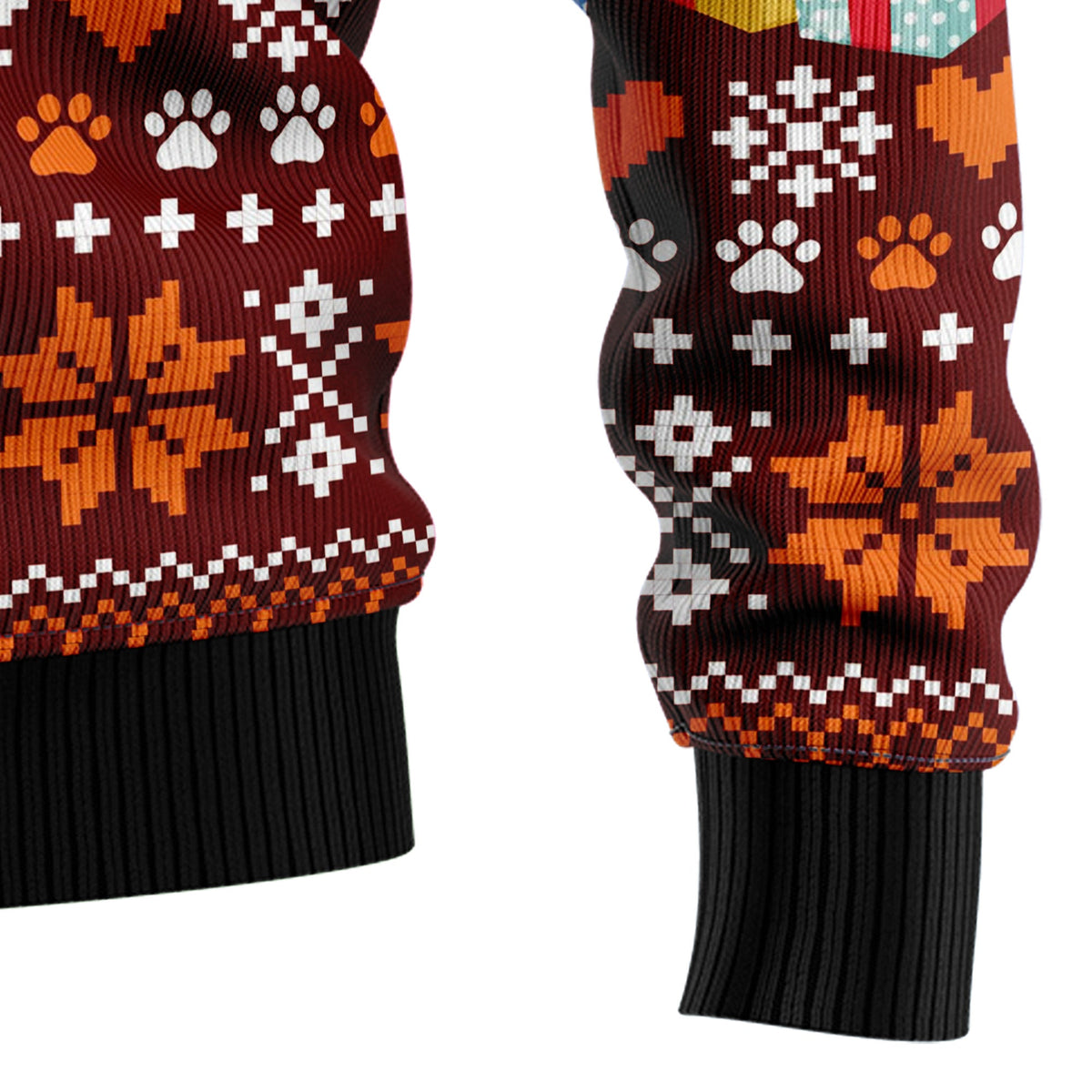 Basset Hound Ugly Christmas Sweater, Dog and Pine Tree Holiday Pullover, Festive Christmas Gift for Basset Hound Lovers